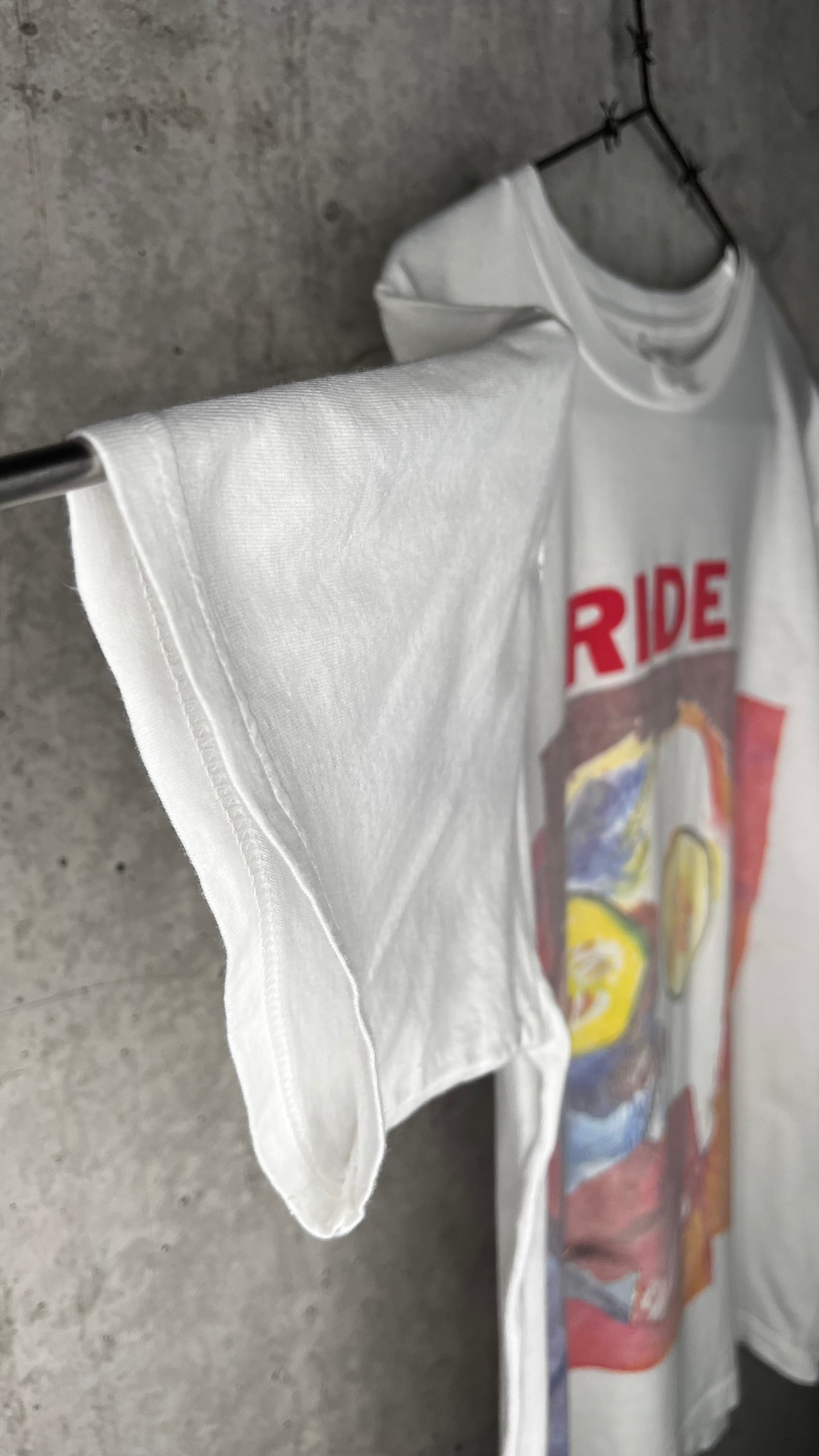 RIDE GOING BLANK AGAIN ALBUM ART EURO TEE