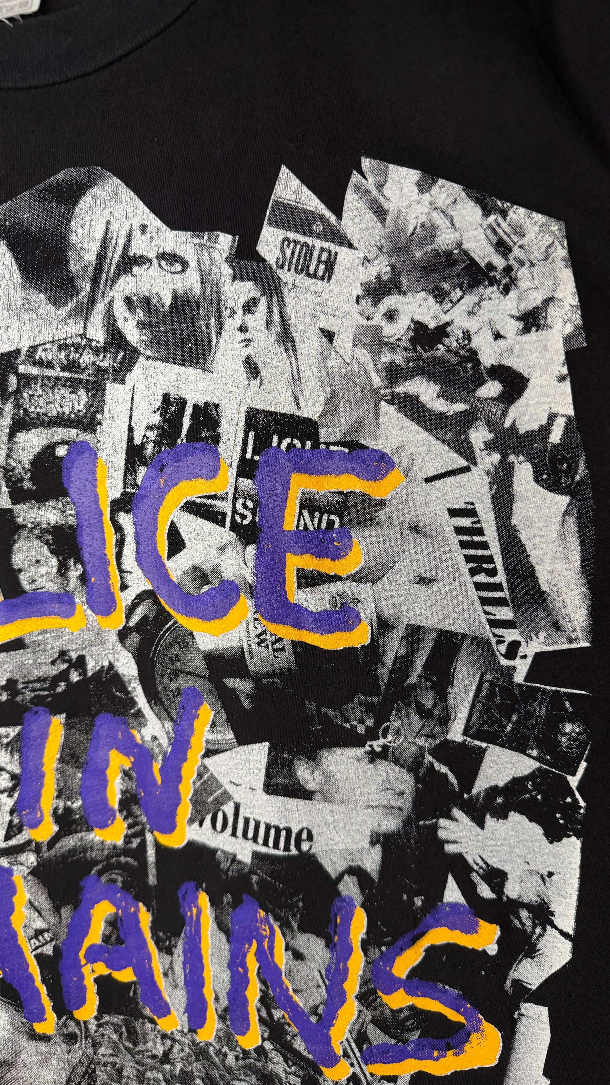 ALICE IN CHAINS NEWSPAPER COLLAGE TEE | EURO BOOT