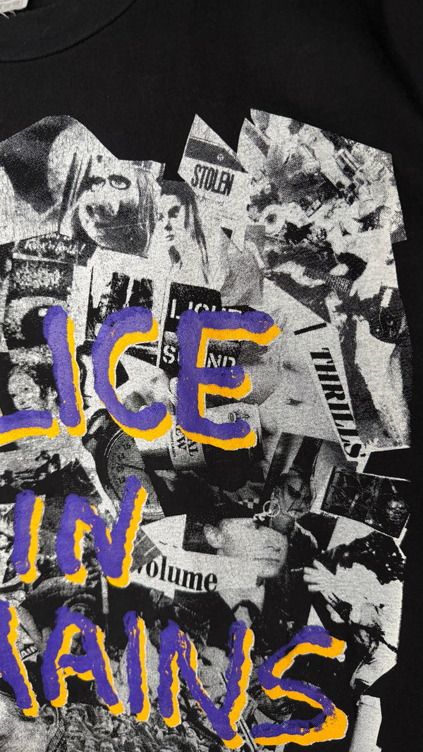 ALICE IN CHAINS NEWSPAPER COLLAGE TEE | EURO BOOT