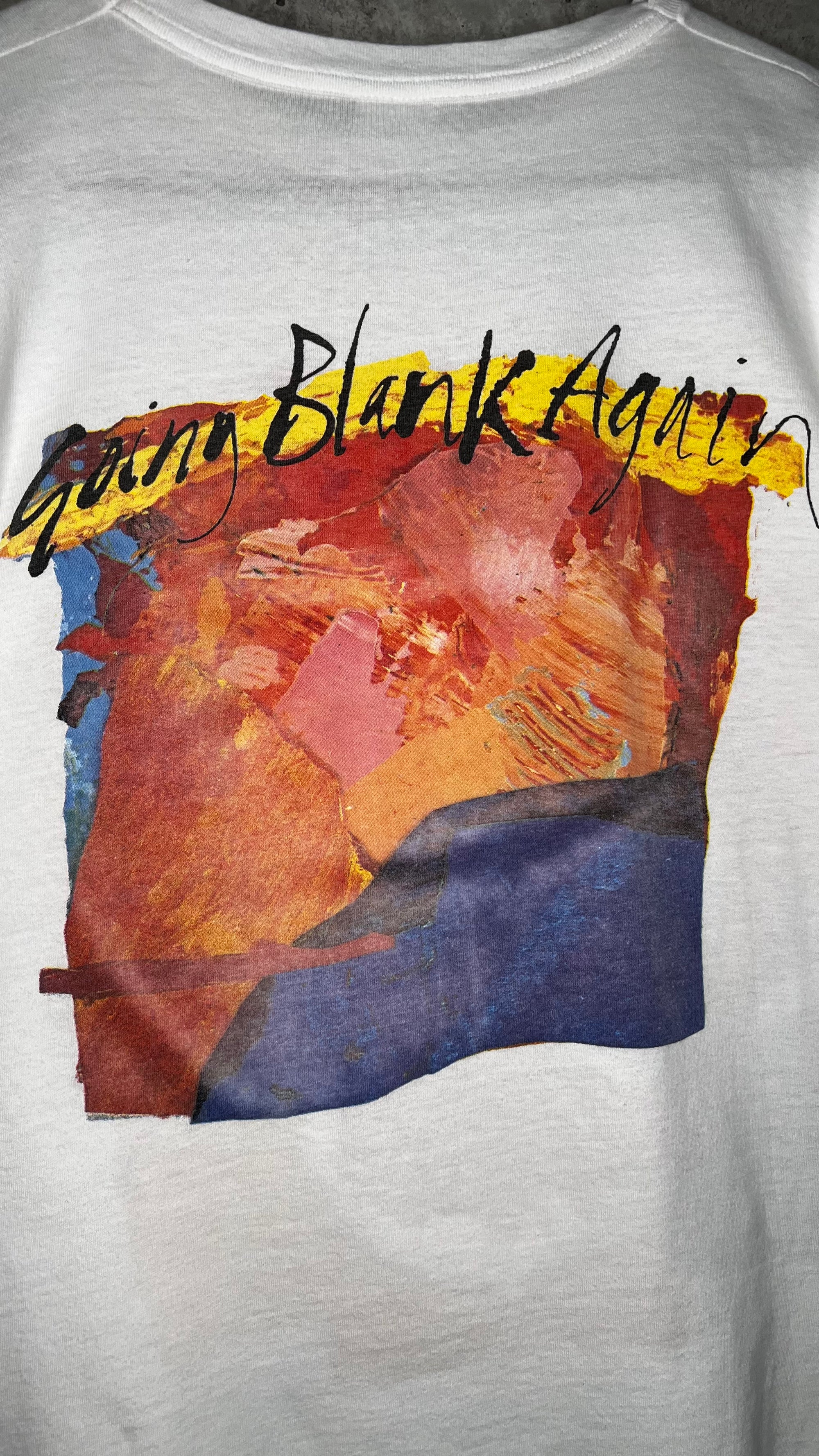 RIDE GOING BLANK AGAIN ALBUM ART EURO TEE