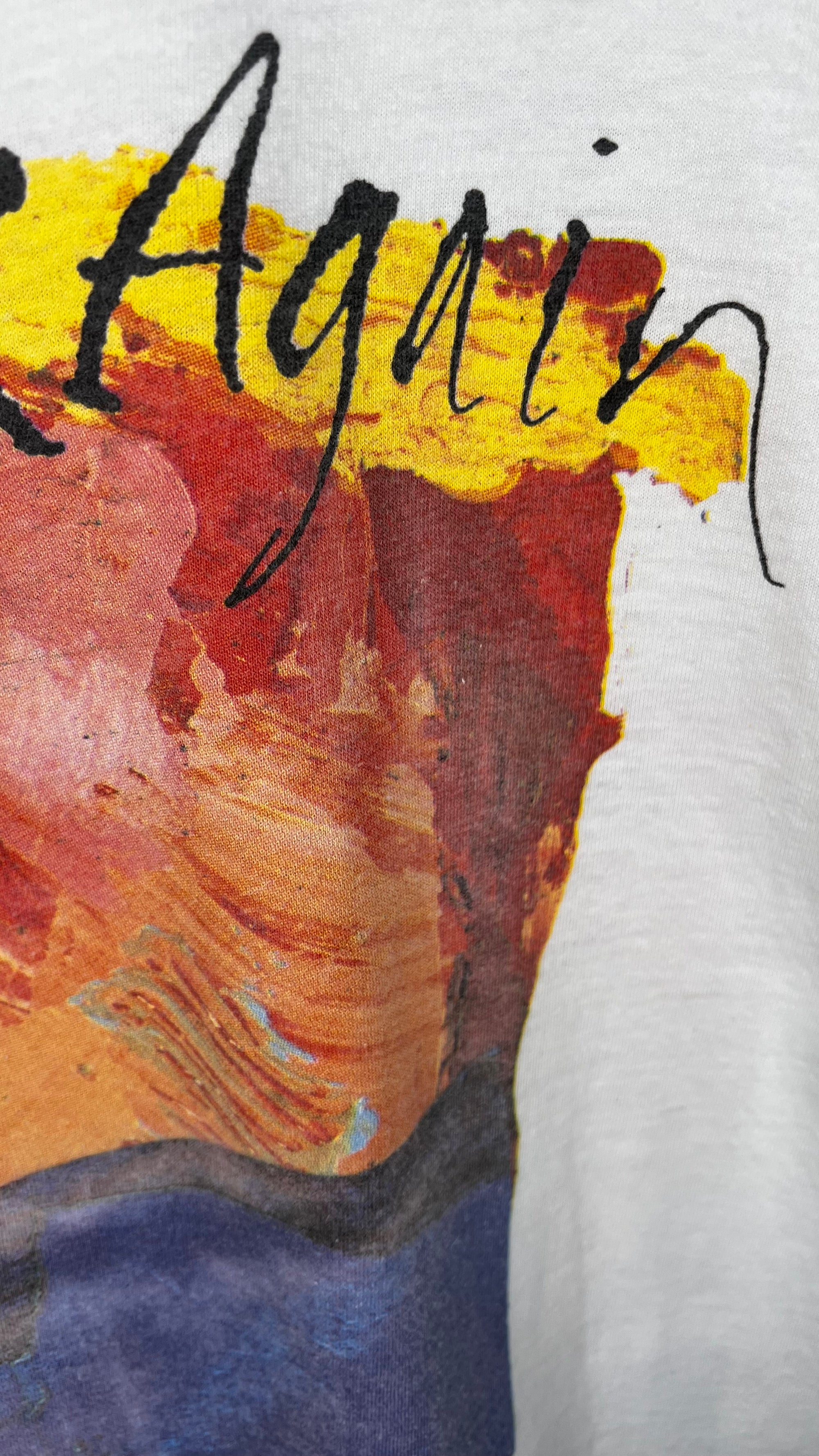 RIDE GOING BLANK AGAIN ALBUM ART EURO TEE