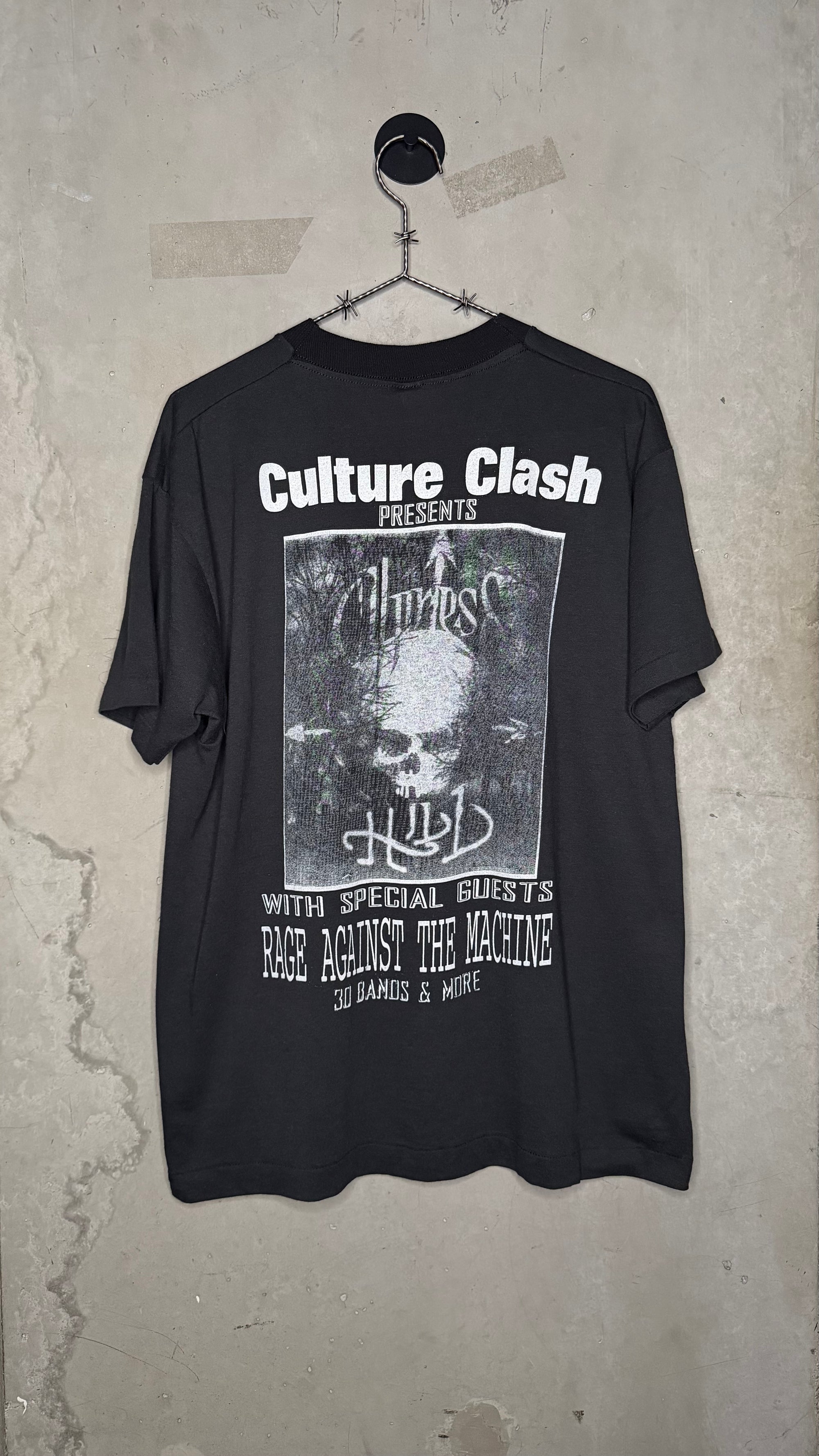 RAGE AGAINST THE MACHINE CYPRESS HILL CULTURE CLASH BENEFIT CONCERT 94’ LOT TEE