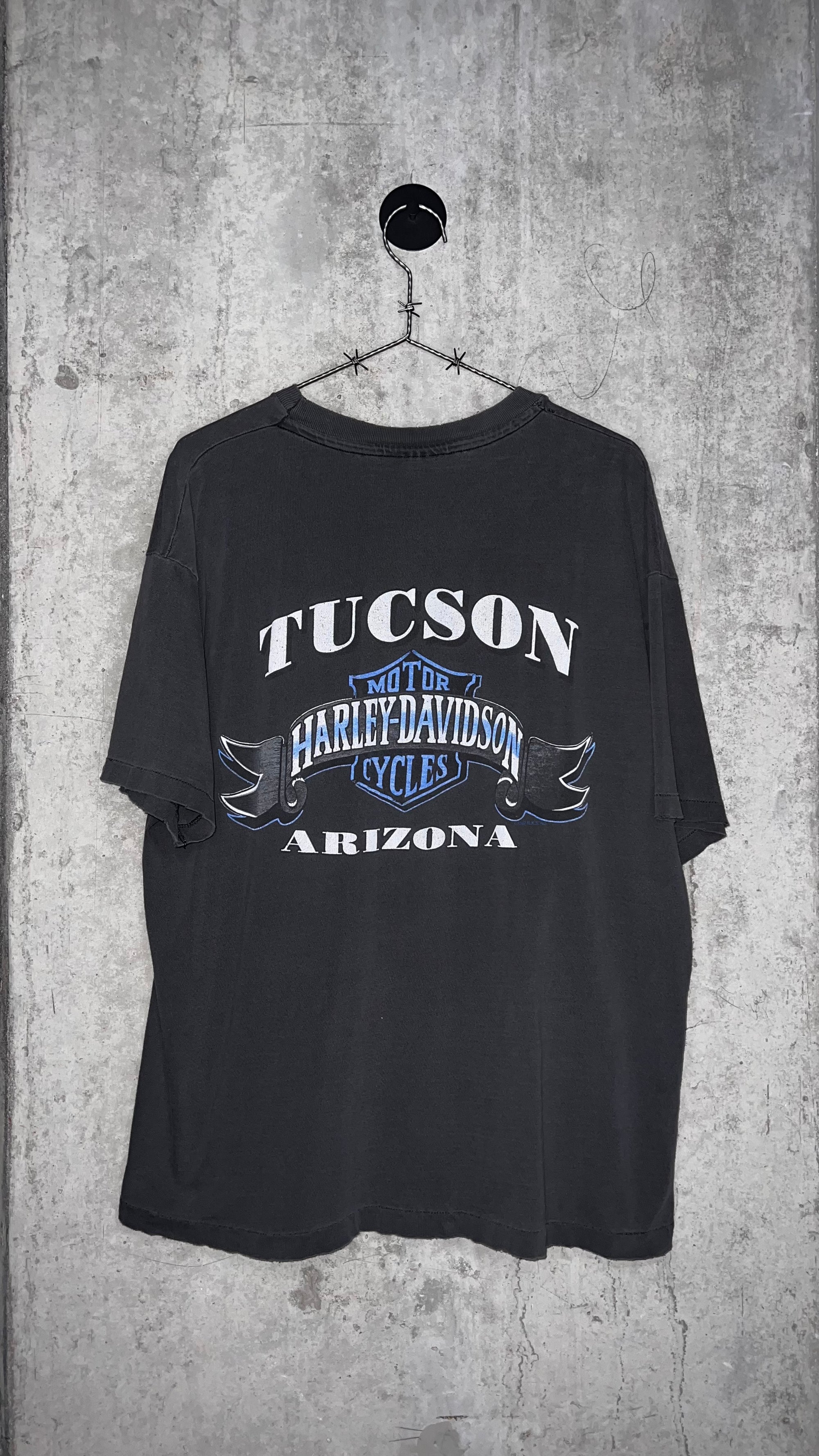 HARLEY DAVIDSON BLUE & PURPLE LIGHTNING TEE | TUCSON AZ BACK HIT
