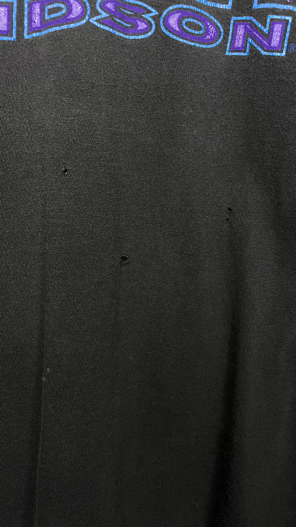 HARLEY DAVIDSON BLUE & PURPLE LIGHTNING TEE | TUCSON AZ BACK HIT