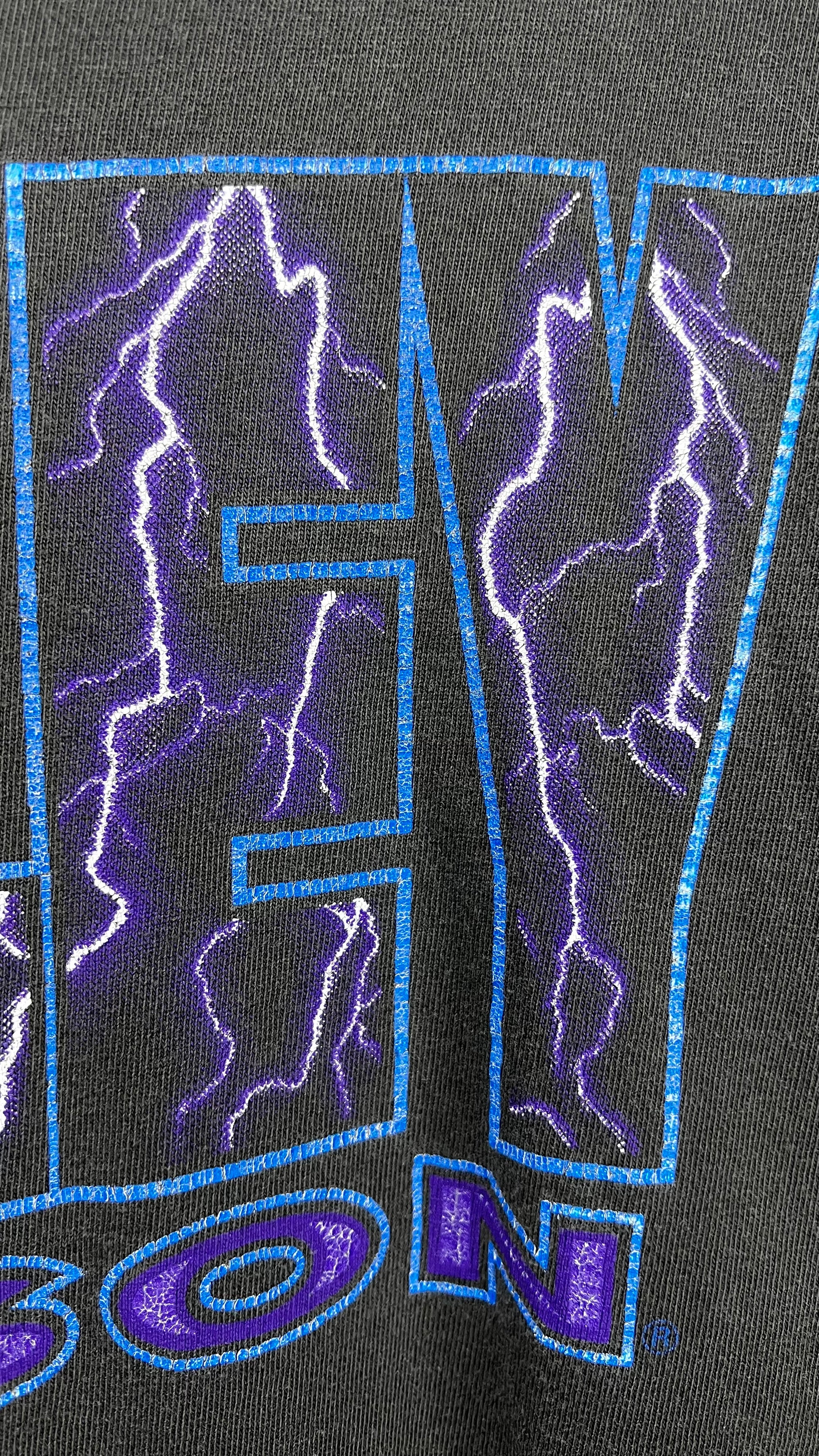 HARLEY DAVIDSON BLUE & PURPLE LIGHTNING TEE | TUCSON AZ BACK HIT