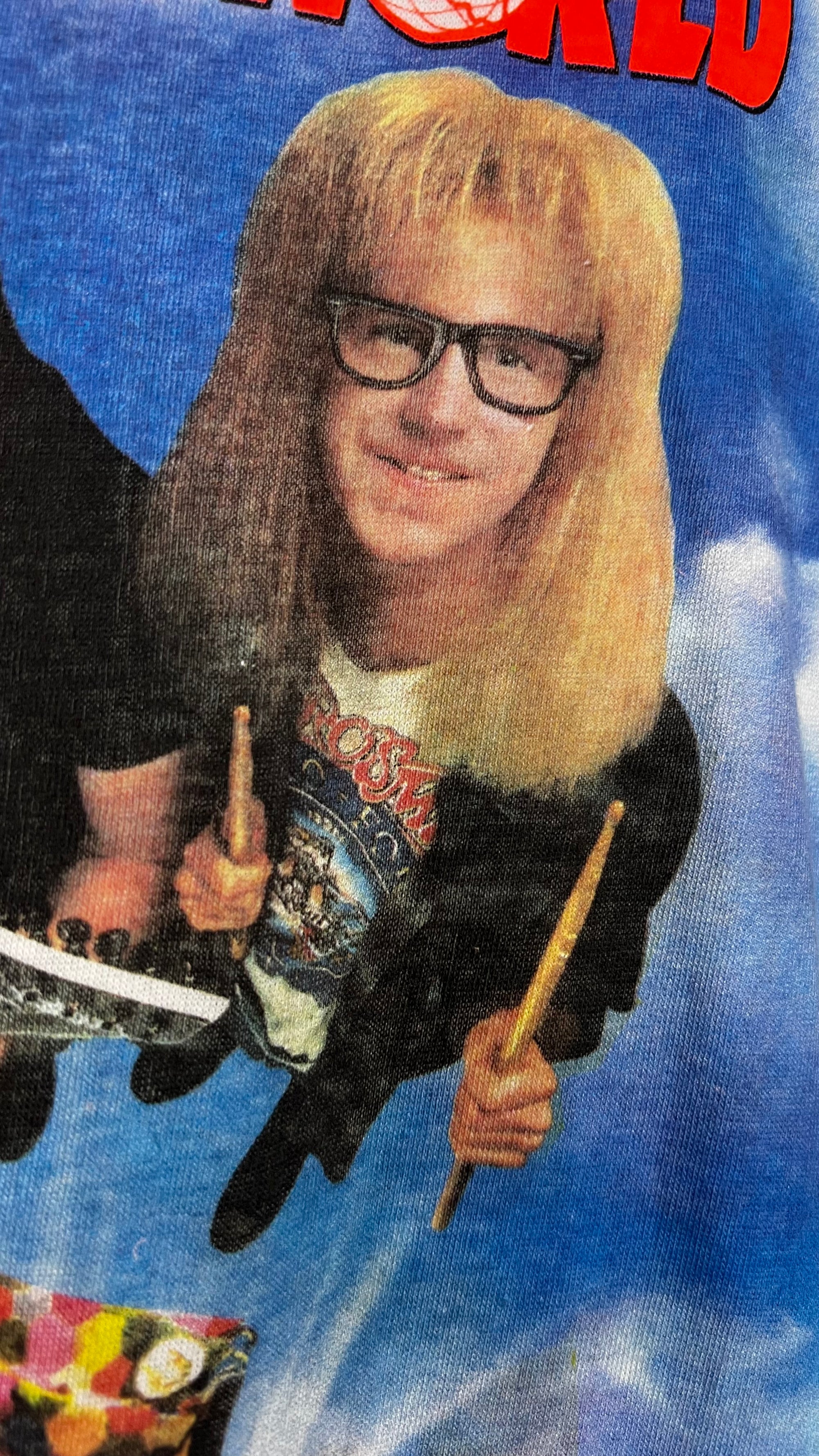 WAYNE’S WORLD TEE | YOU’LL LAUGH. YOU’LL CRY. YOU’LL HURL. | MIKE MYERS &  DANA CARVEY