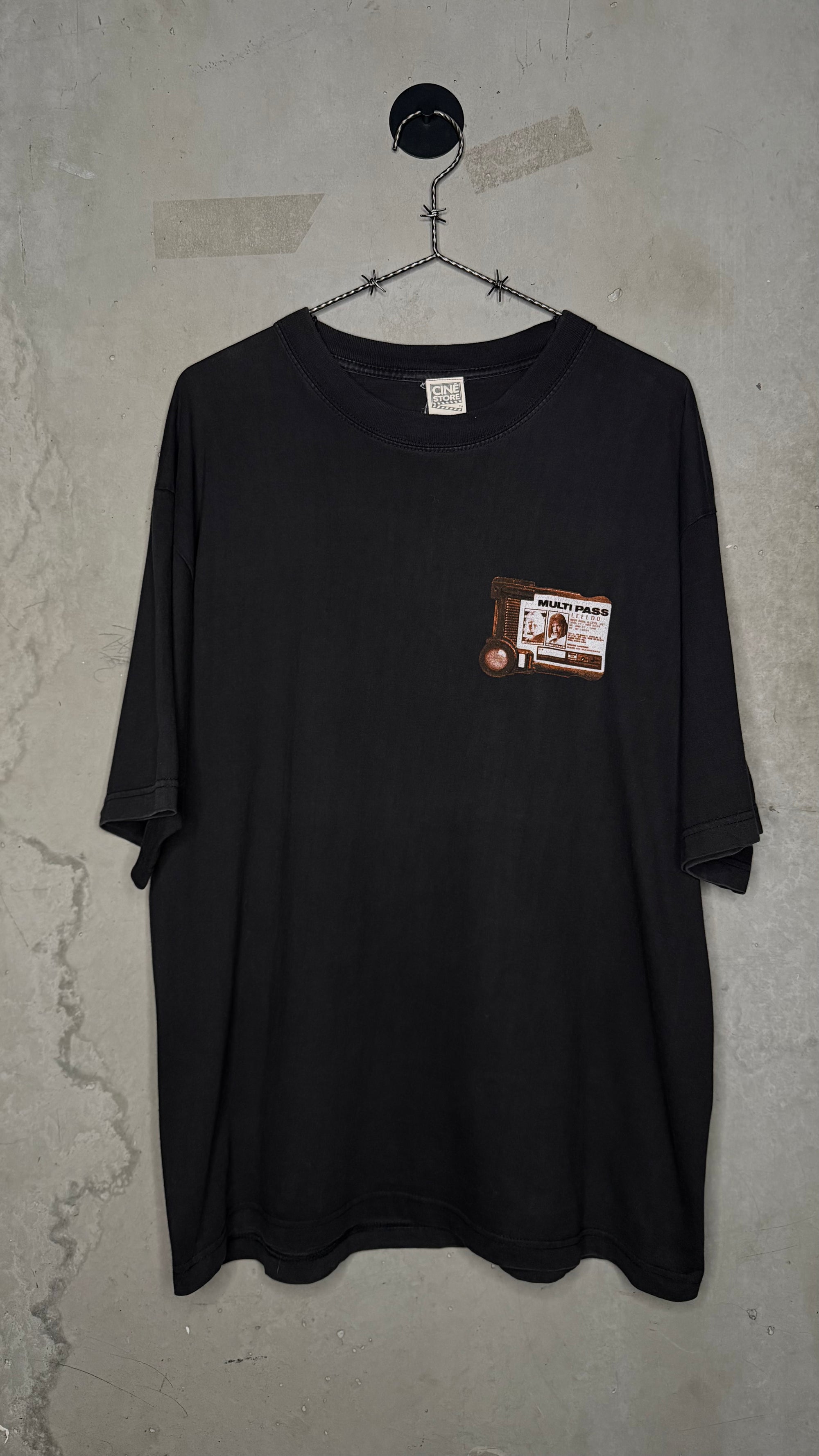 THE FIFTH ELEMENT FRENCH EURO MOVIE PROMO TEE | MULTIPASS & LEELOO SOLO | MILLA JOVOVICH