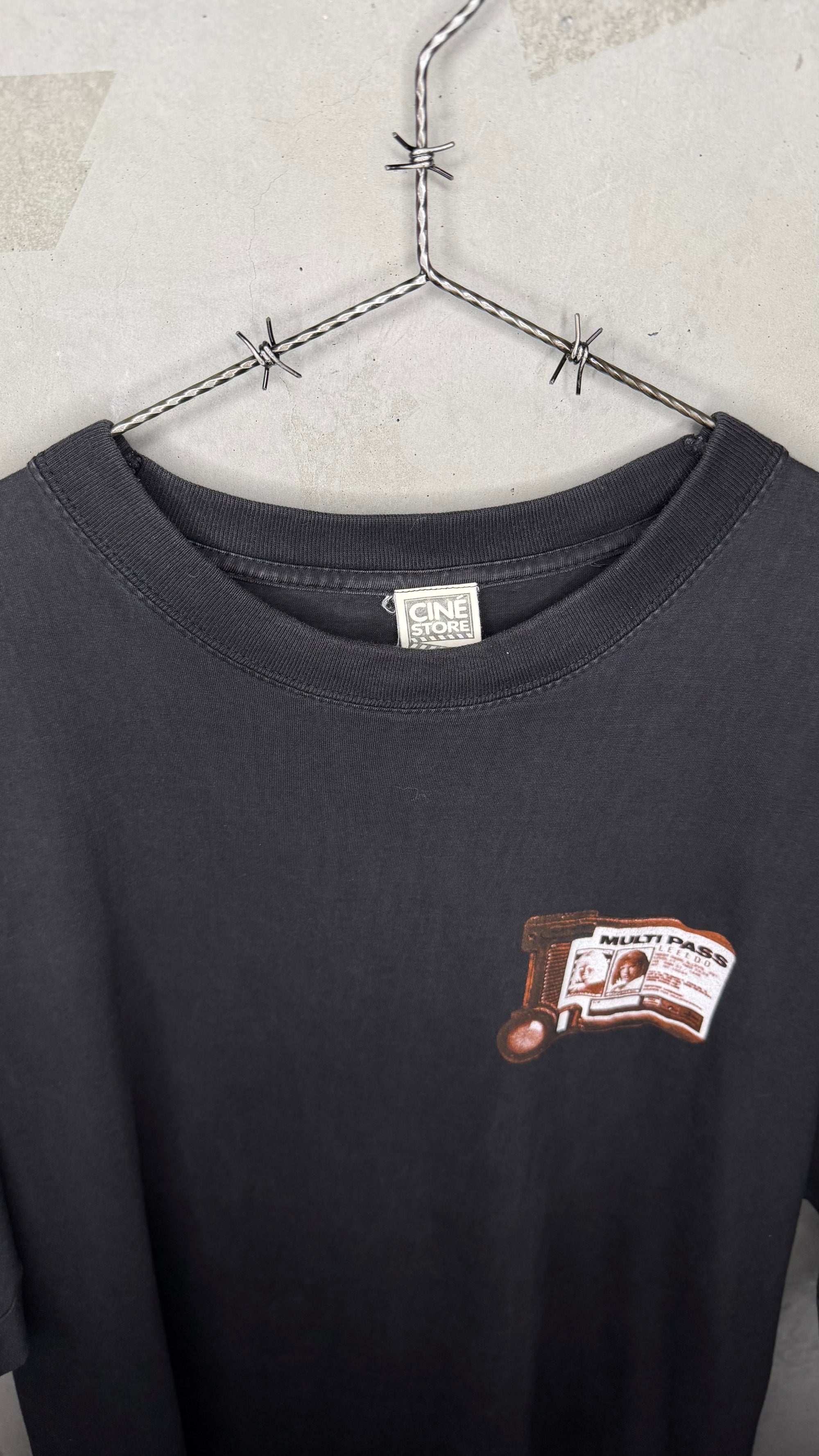 THE FIFTH ELEMENT FRENCH EURO MOVIE PROMO TEE | MULTIPASS & LEELOO SOLO | MILLA JOVOVICH