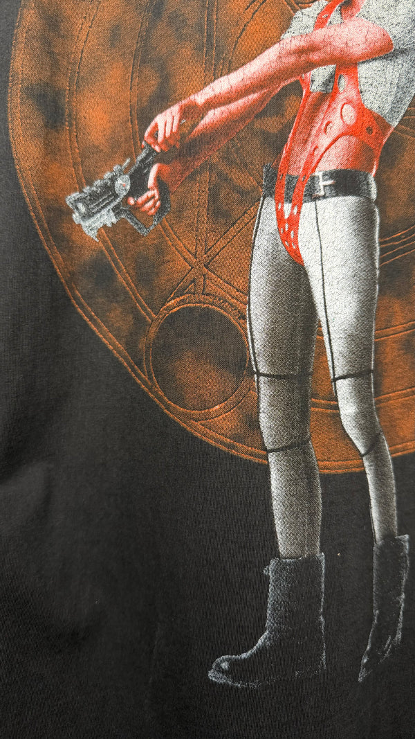 THE FIFTH ELEMENT FRENCH EURO MOVIE PROMO TEE | MULTIPASS & LEELOO SOLO | MILLA JOVOVICH