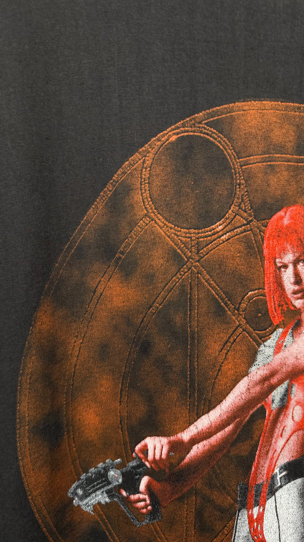 THE FIFTH ELEMENT FRENCH EURO MOVIE PROMO TEE | MULTIPASS & LEELOO SOLO | MILLA JOVOVICH