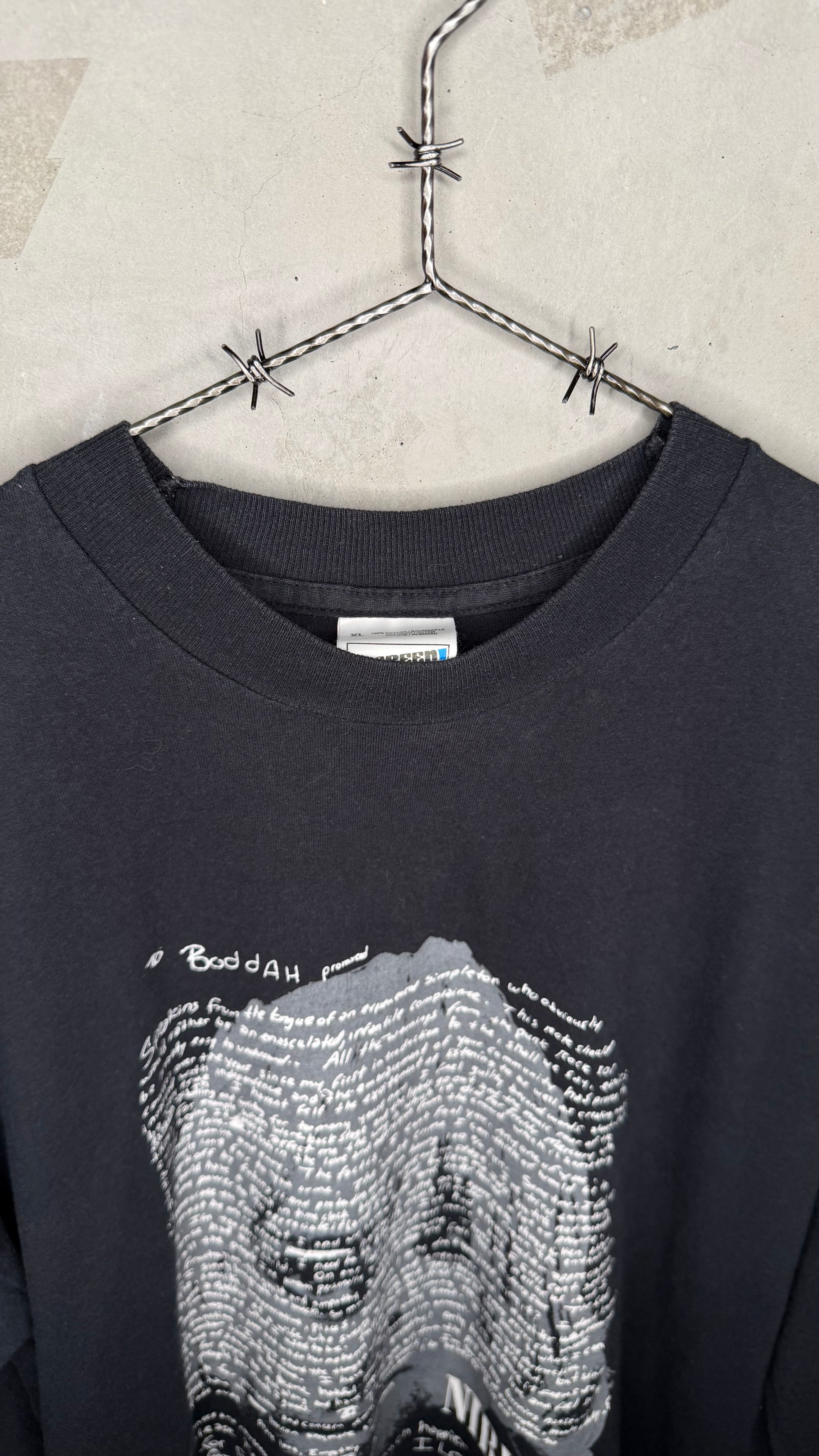 NIRVANA KURT COBAIN SUICIDE NOTE LONG SLEEVE TEE