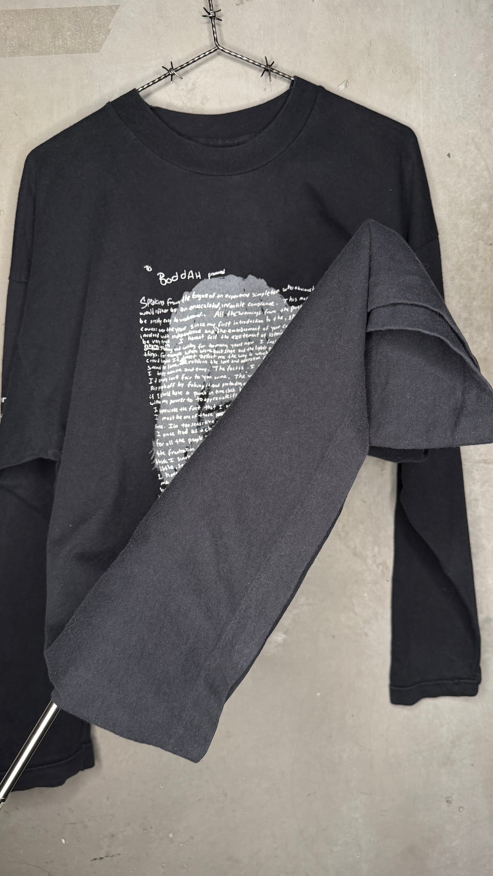 NIRVANA KURT COBAIN SUICIDE NOTE LONG SLEEVE TEE