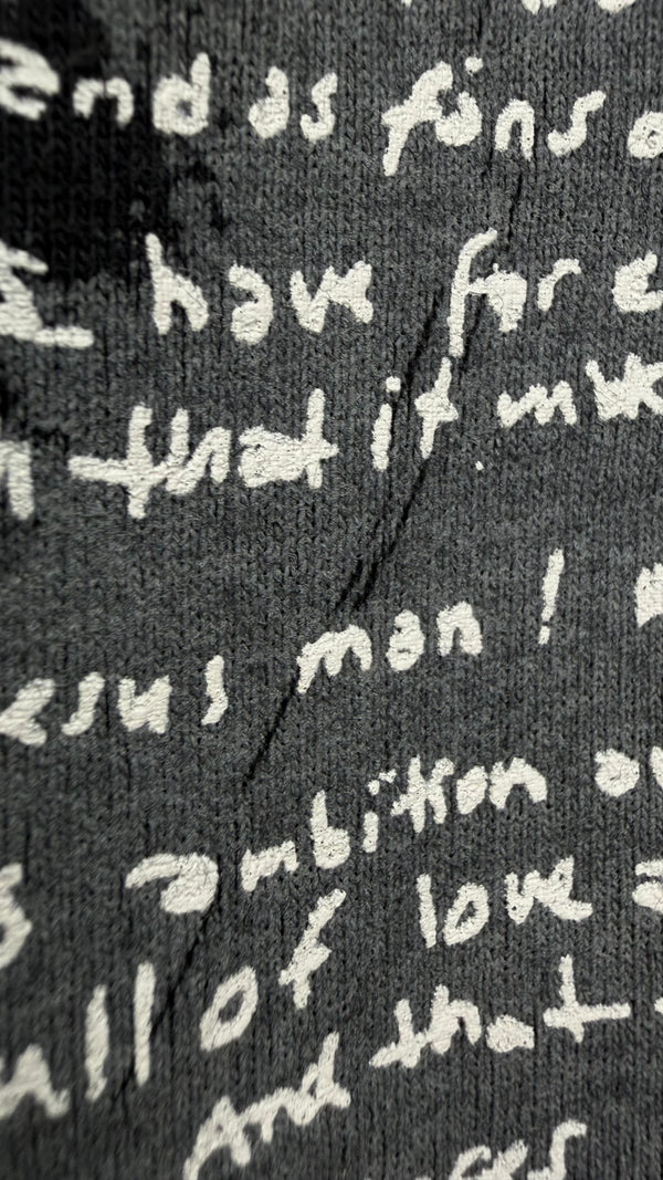 NIRVANA KURT COBAIN SUICIDE NOTE LONG SLEEVE TEE