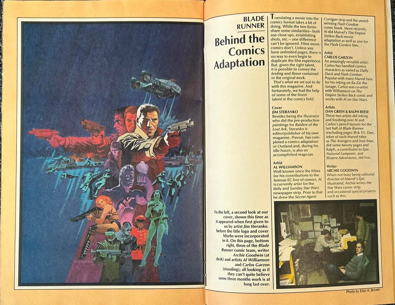 BLADE RUNNER COMIC BOOK BOOTLEG TEE | ‘WELCOME TO THE FUTURE. IF YOU’RE HUMAN LIFE IS TOUGH. IF YOU’RE A REPLICANT, YOU’RE DEAD’