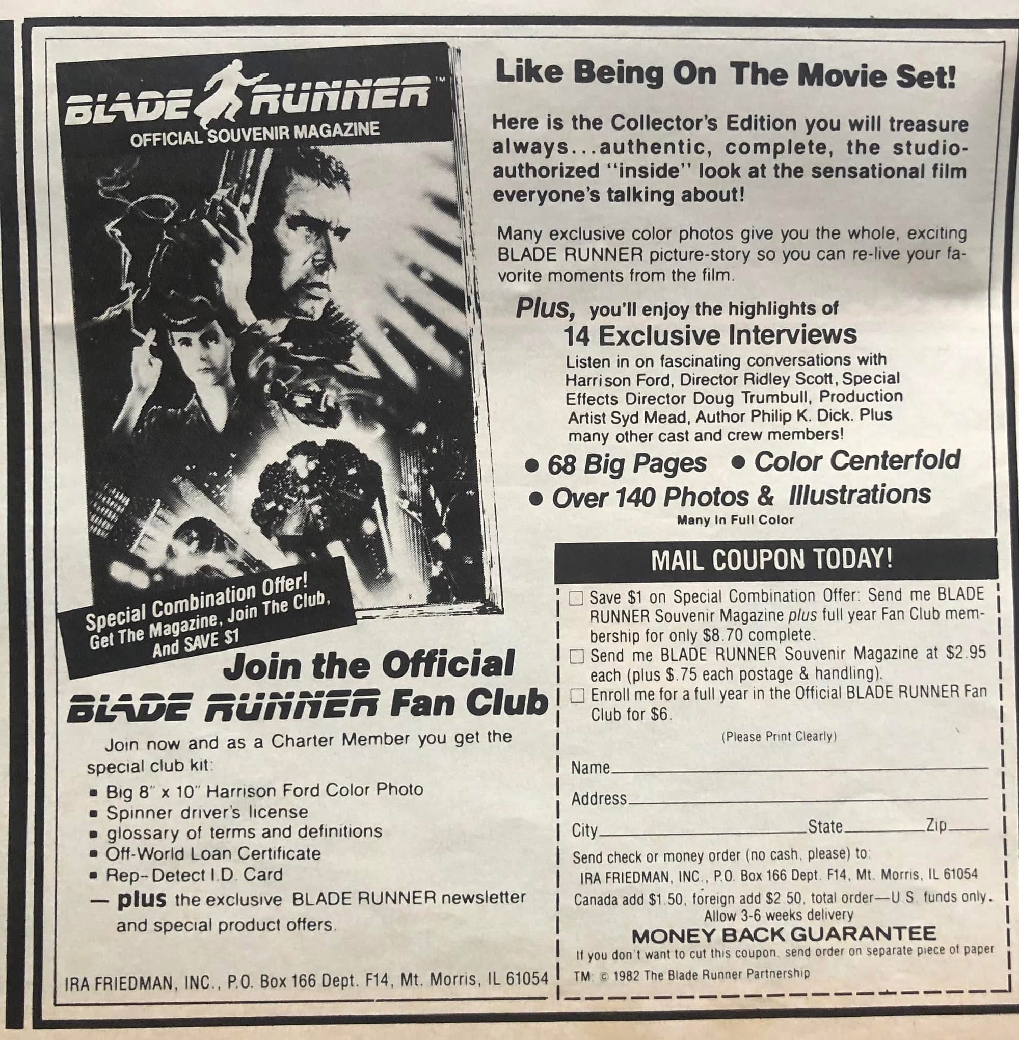 BLADE RUNNER COMIC BOOK BOOTLEG TEE | ‘WELCOME TO THE FUTURE. IF YOU’RE HUMAN LIFE IS TOUGH. IF YOU’RE A REPLICANT, YOU’RE DEAD’