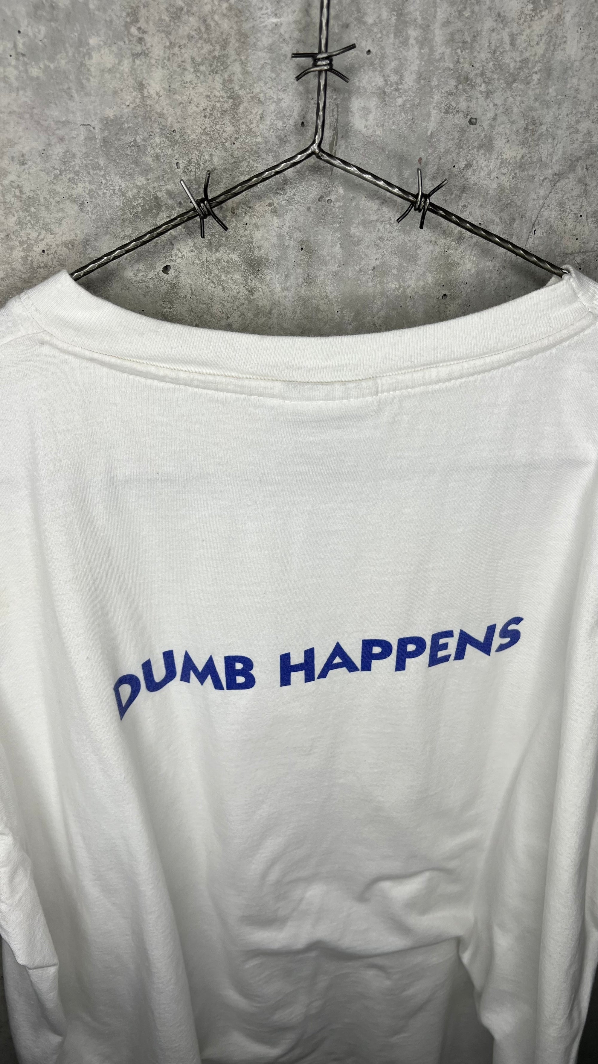 DUMB AND DUMBER MOVIE POSTER TEE | WET PAINT PARK BENCH | DUMB HAPPENS BACK HIT