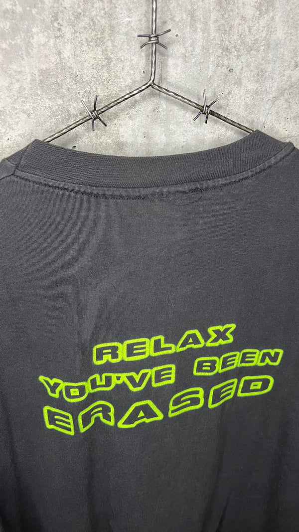 ERASER MOVIE PROMO TEE | FRONT TITLE HIT + “RELAX, YOU’VE BEEN ERASED” BACK HIT| ARNOLD SCHWARZENEGGER