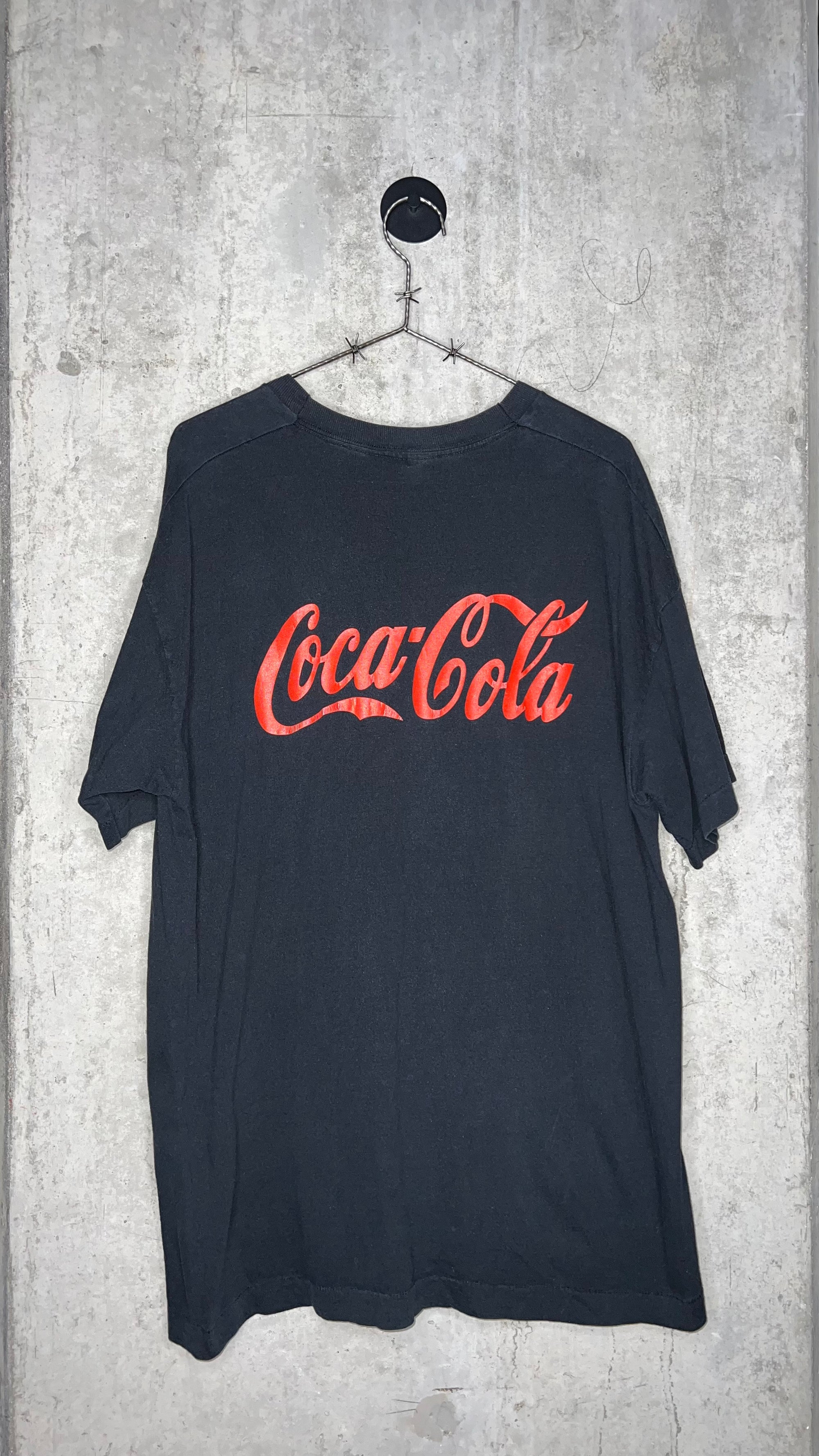 ERASER MOVIE THEATRE PROMO TEE | ULTRA RARE COCA COLA BACK HIT | ARNOLD SCHWARZENEGGER