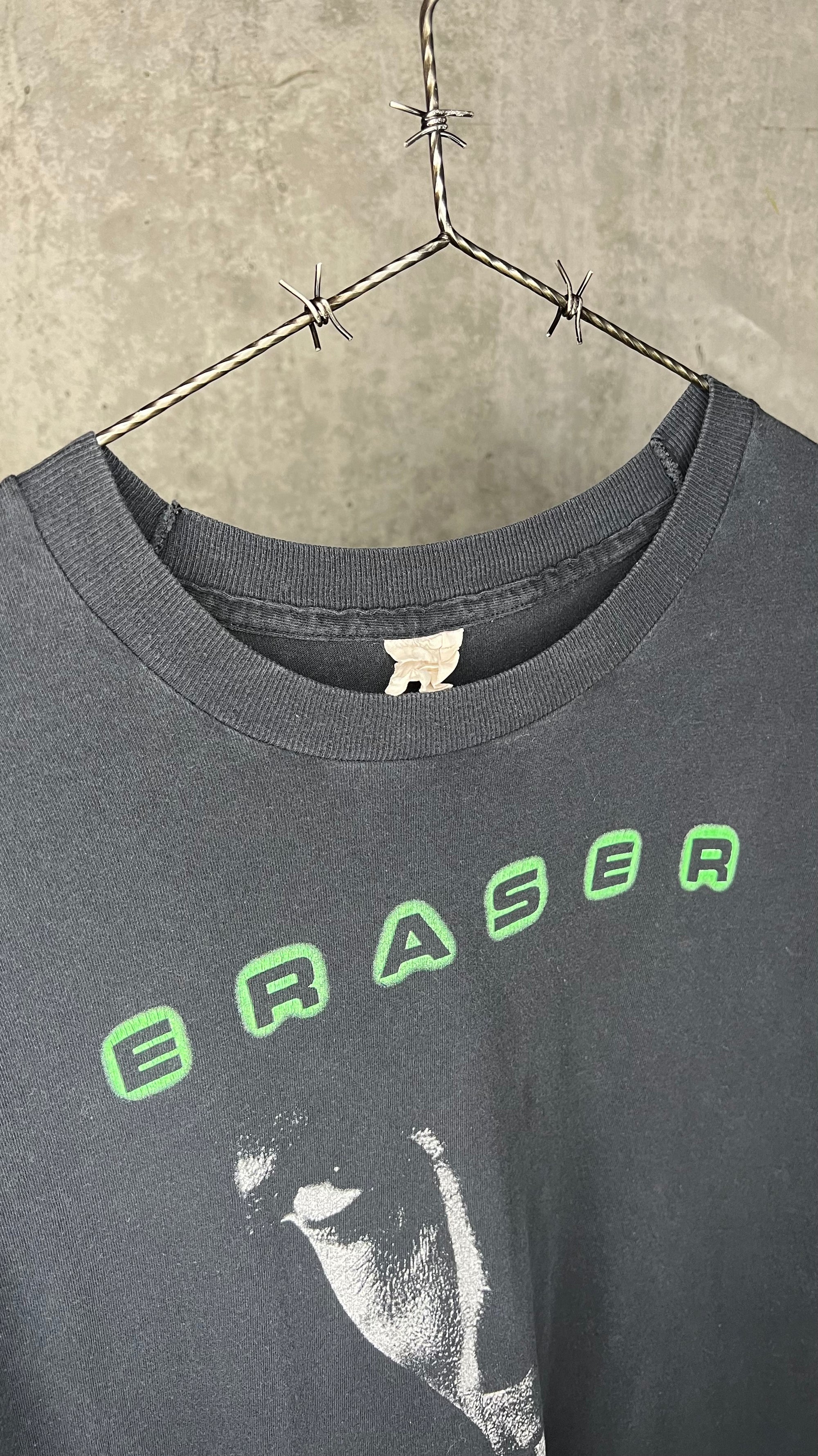 ERASER MOVIE THEATRE PROMO TEE | ULTRA RARE COCA COLA BACK HIT | ARNOLD SCHWARZENEGGER