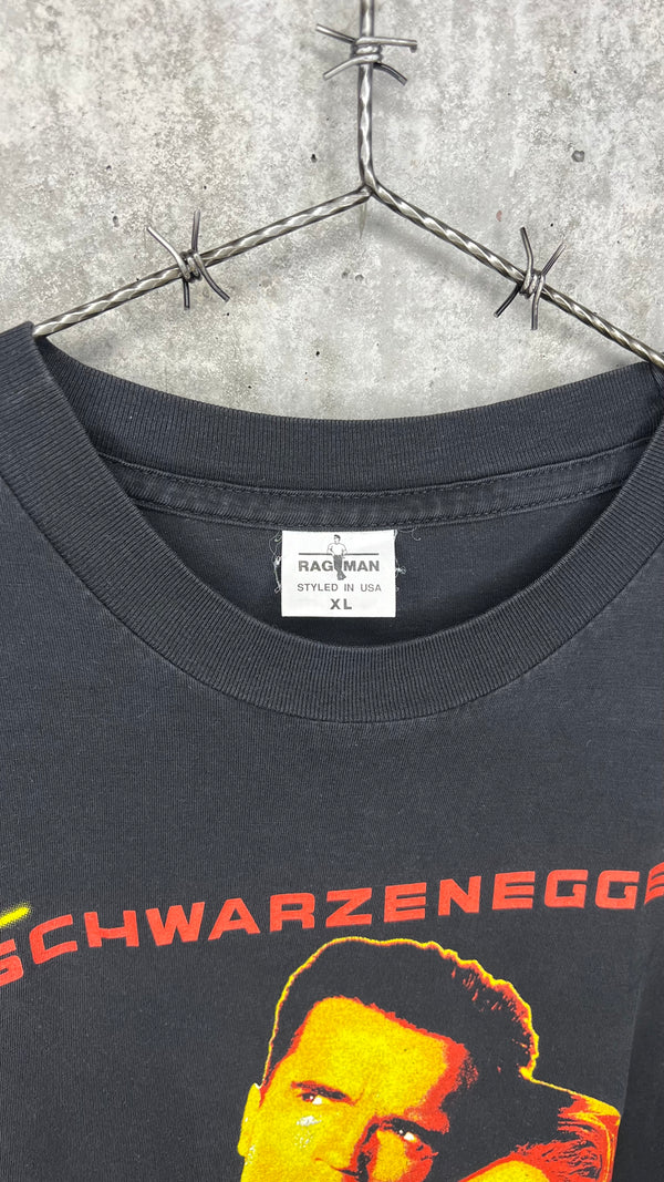 ERASER RARE GERMAN MOVIE PROMO TEE | ARNOLD SCHWARZENEGGER