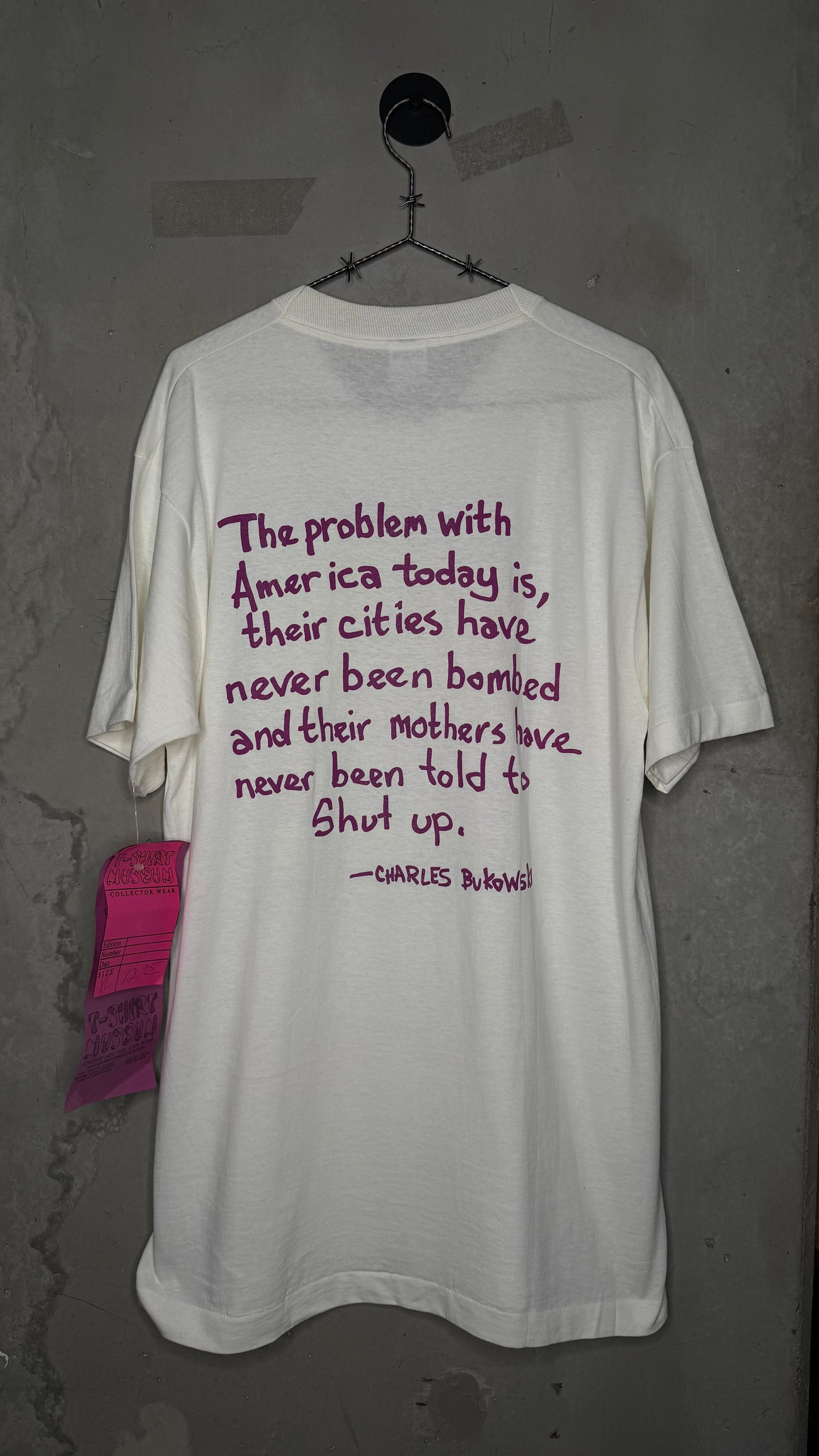 CHARLES BUKOWSKI ‘TROUBLE’ TEE | DEADSTOCK W/ TAGS