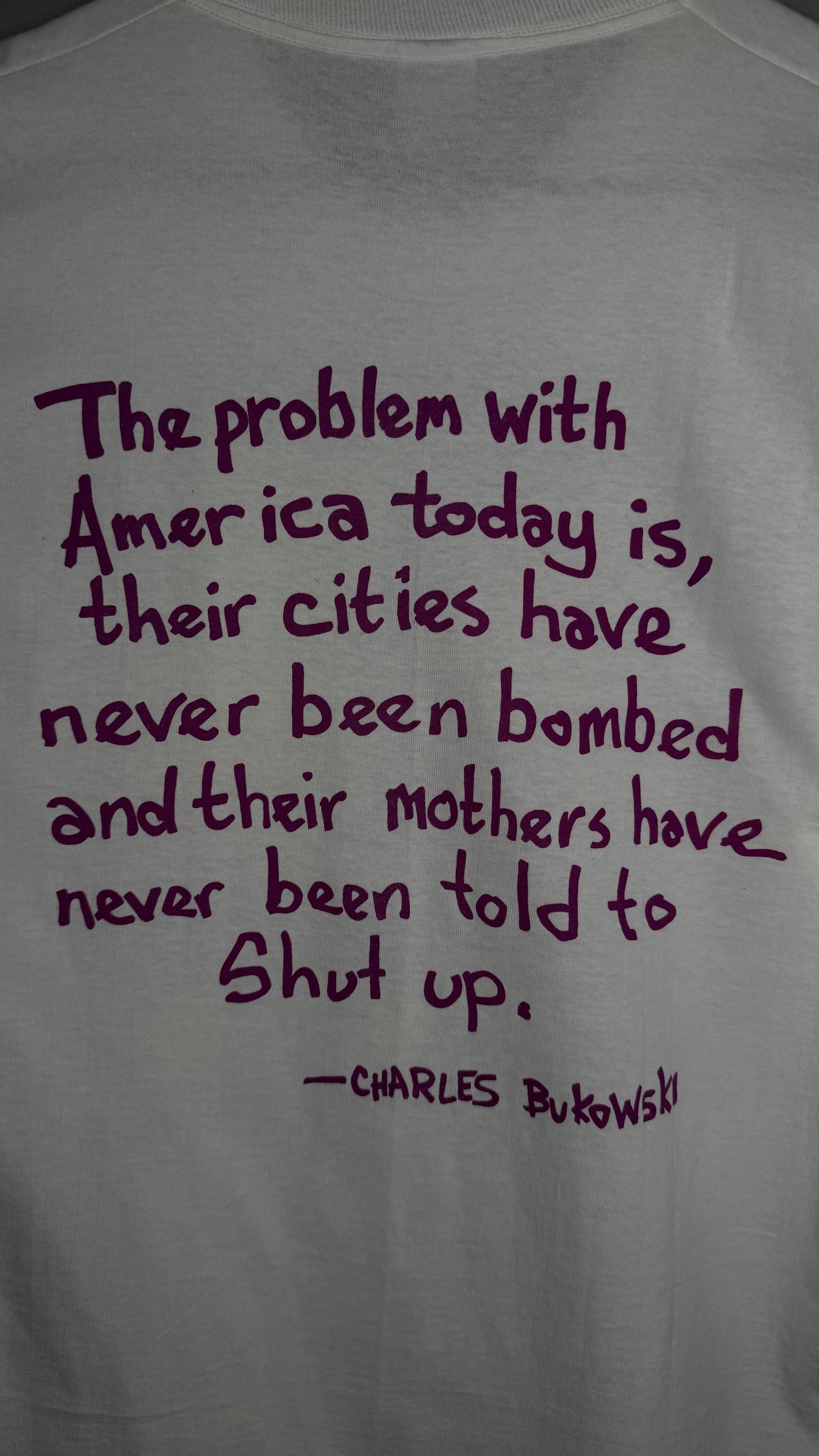 CHARLES BUKOWSKI ‘TROUBLE’ TEE | DEADSTOCK W/ TAGS
