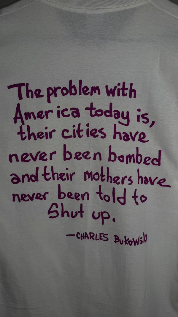 CHARLES BUKOWSKI ‘TROUBLE’ TEE | DEADSTOCK W/ TAGS