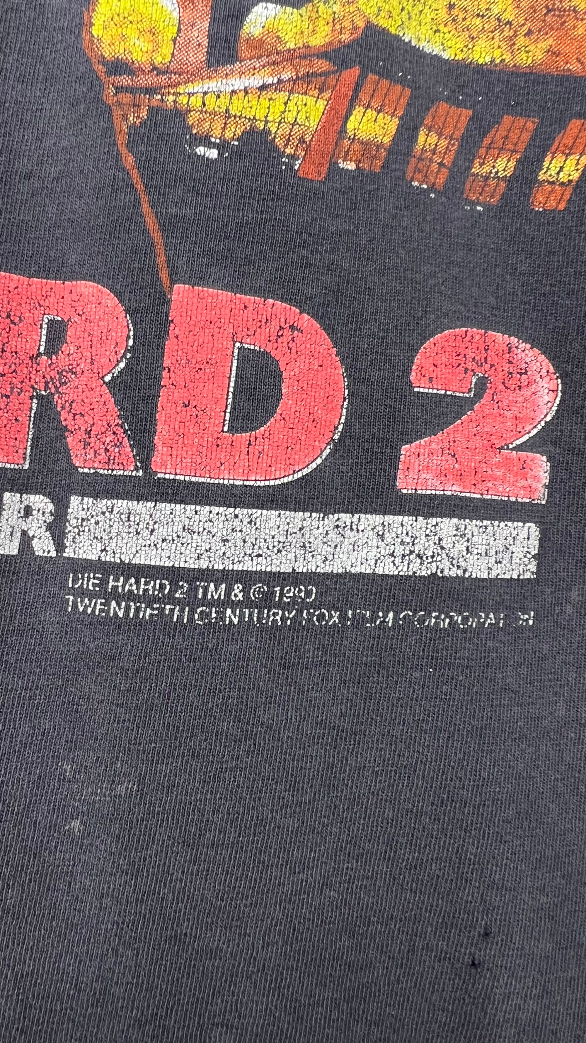 DIE HARD 2 MOVIE PROMO TEE | RARE BRUCE WILLIS GRAIL | FADER