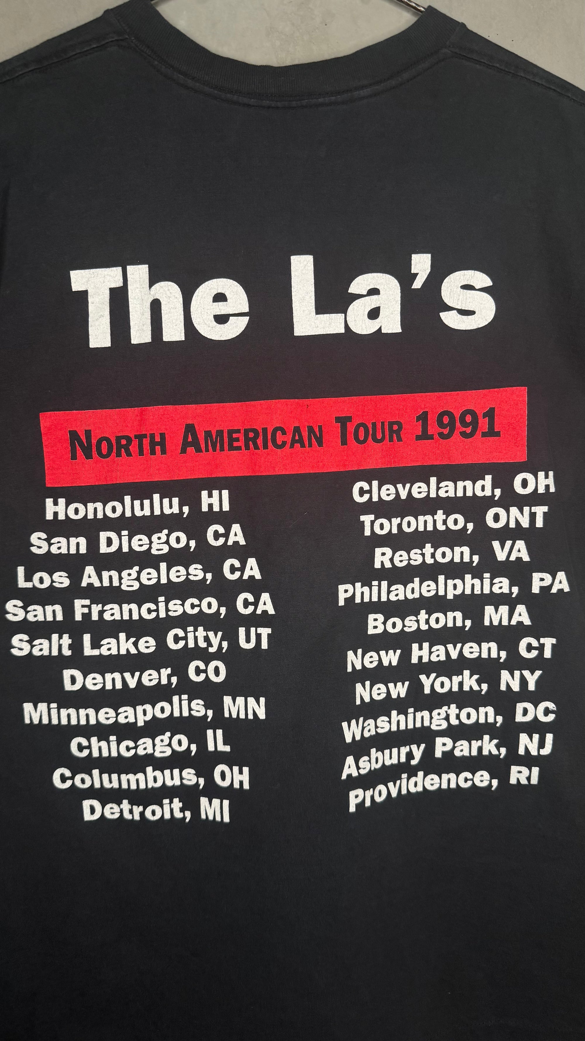 THE LA’S BIG PRINT DRUM TEE | NORTH AMERICAN TOUR 91’