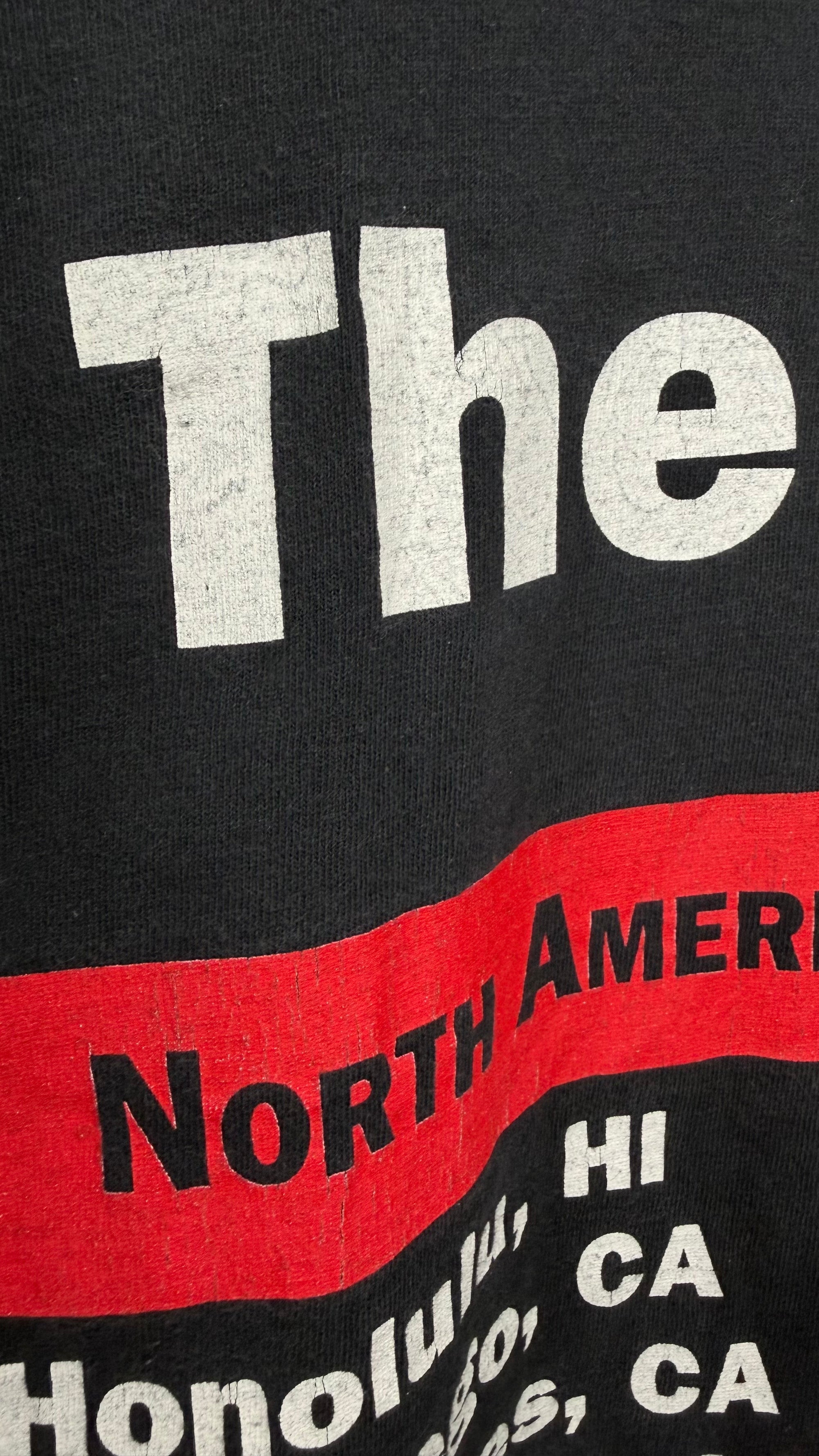 THE LA’S BIG PRINT DRUM TEE | NORTH AMERICAN TOUR 91’