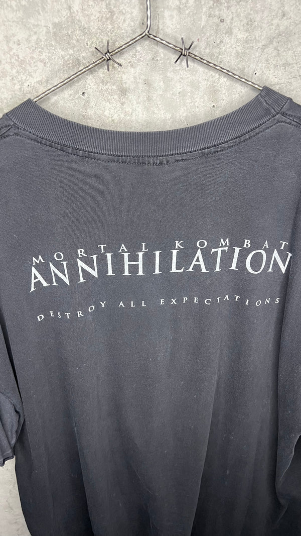 MORTAL KOMBAT ANNIHILATION MOVIE PROMO TEE | DESTROY ALL EXPECTATIONS BACKHIT