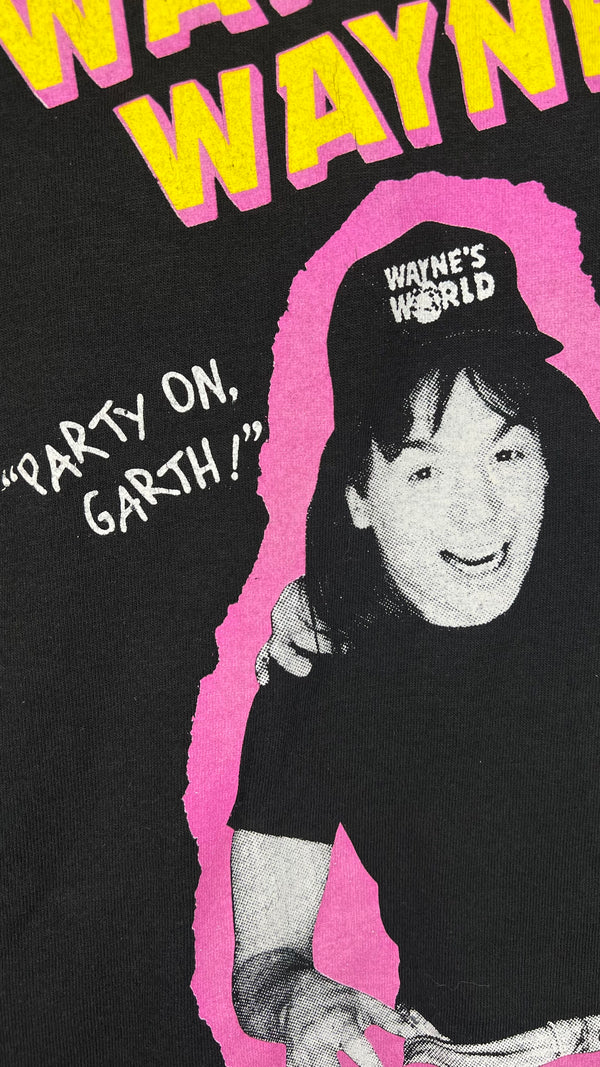 WAYNE’S WORLD SNL MOVIE PROMO TEE | PARTY ON GARTH, PARTY ON WAYNE | MIKE MYERS & DANA CARVEY