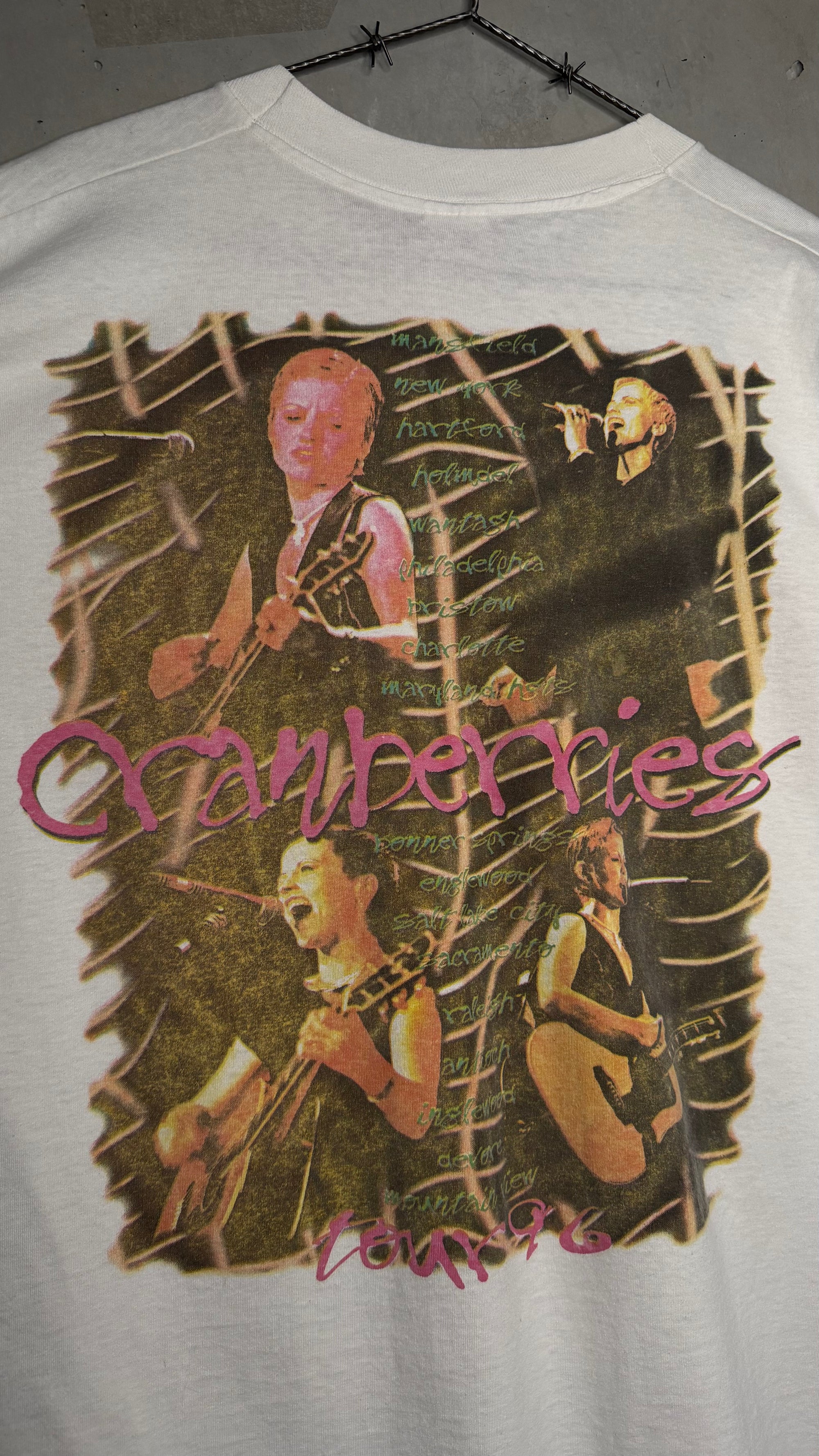 THE CRANBERRIES FREE TO DECIDE 96’ TOUR RAP TEE STYLE BOOTLEG