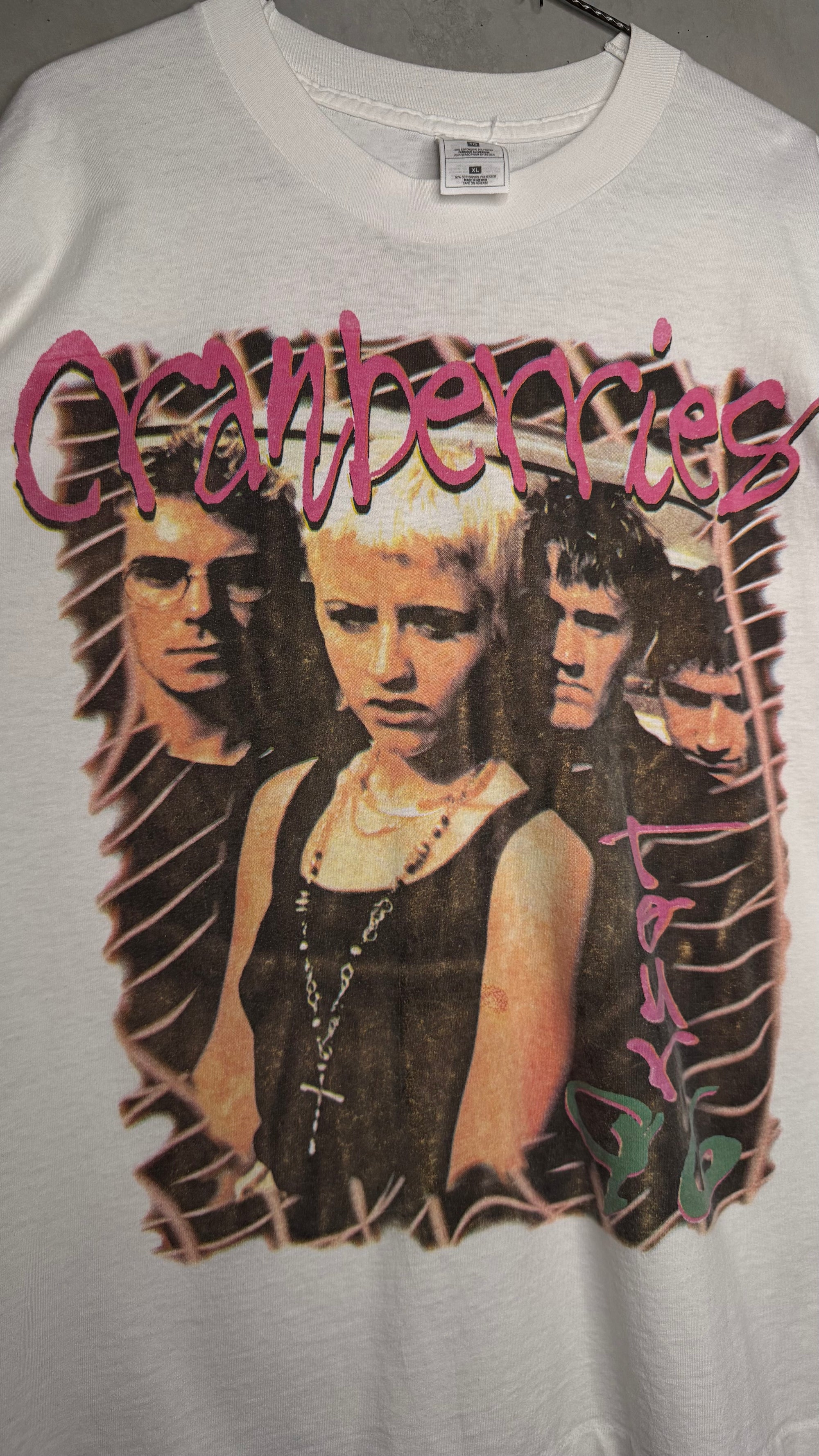 THE CRANBERRIES FREE TO DECIDE 96’ TOUR RAP TEE STYLE BOOTLEG
