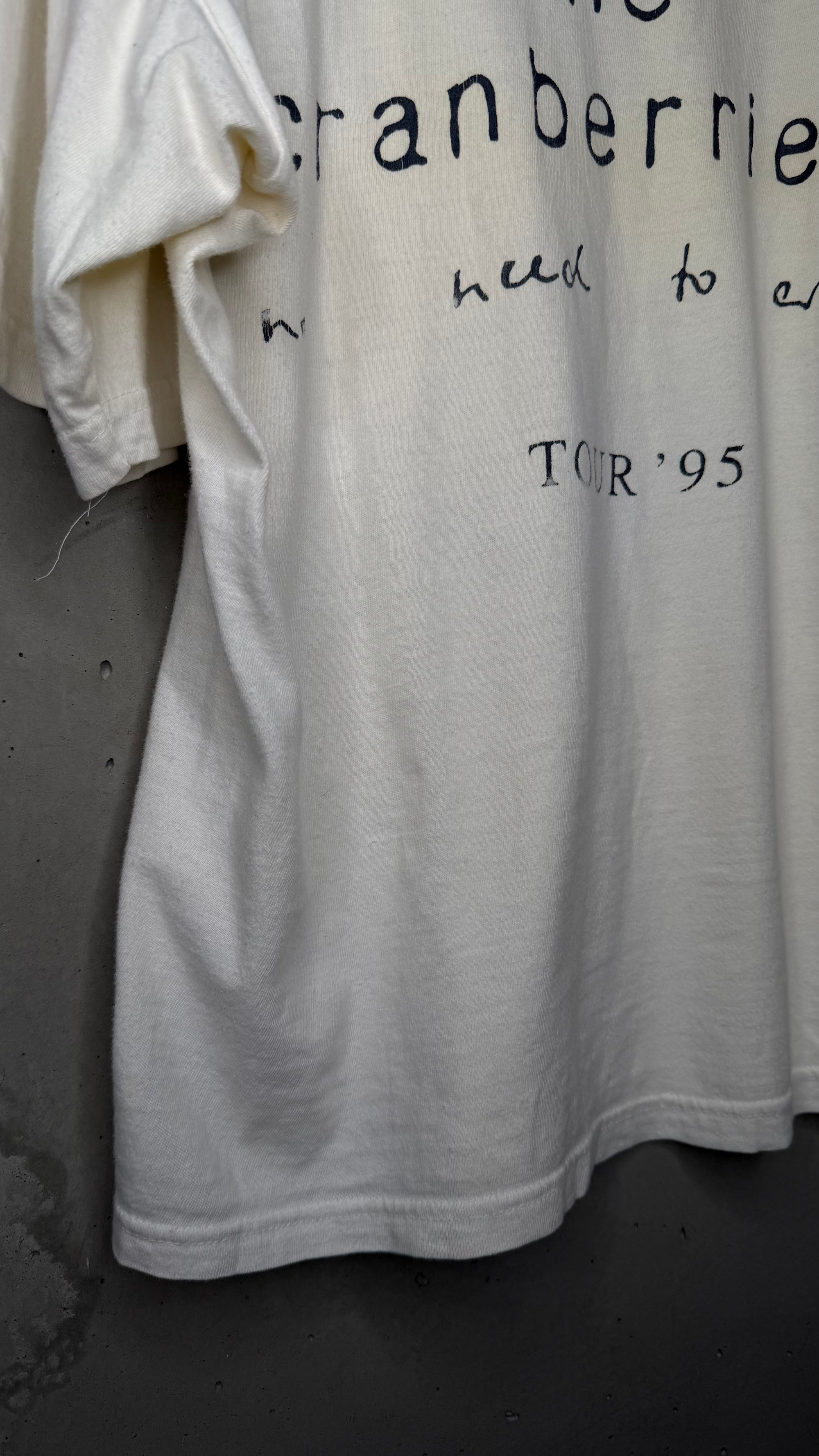 THE CRANBERRIES NO NEED TO ARGUE EURO TOUR 95’ BOOTLEG TEE