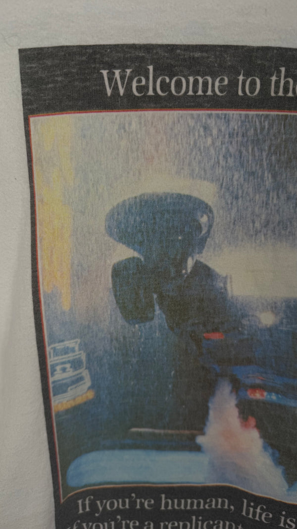 BLADE RUNNER COMIC BOOK BOOTLEG TEE | ‘WELCOME TO THE FUTURE. IF YOU’RE HUMAN LIFE IS TOUGH. IF YOU’RE A REPLICANT, YOU’RE DEAD’