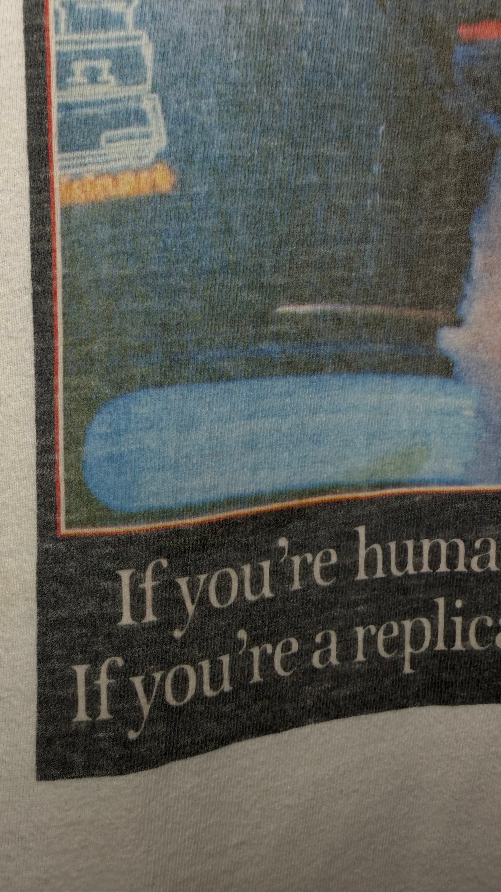 BLADE RUNNER COMIC BOOK BOOTLEG TEE | ‘WELCOME TO THE FUTURE. IF YOU’RE HUMAN LIFE IS TOUGH. IF YOU’RE A REPLICANT, YOU’RE DEAD’