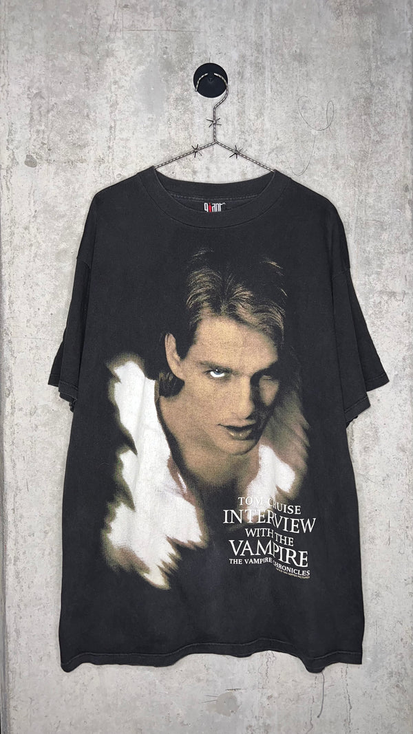 INTERVIEW WITH THE VAMPIRE TEE | TOM CRUISE | THE VAMPIRE CHRONICLES FRONT HIT + “DRINK FROM ME AND LIVE FOREVER” BACK HIT