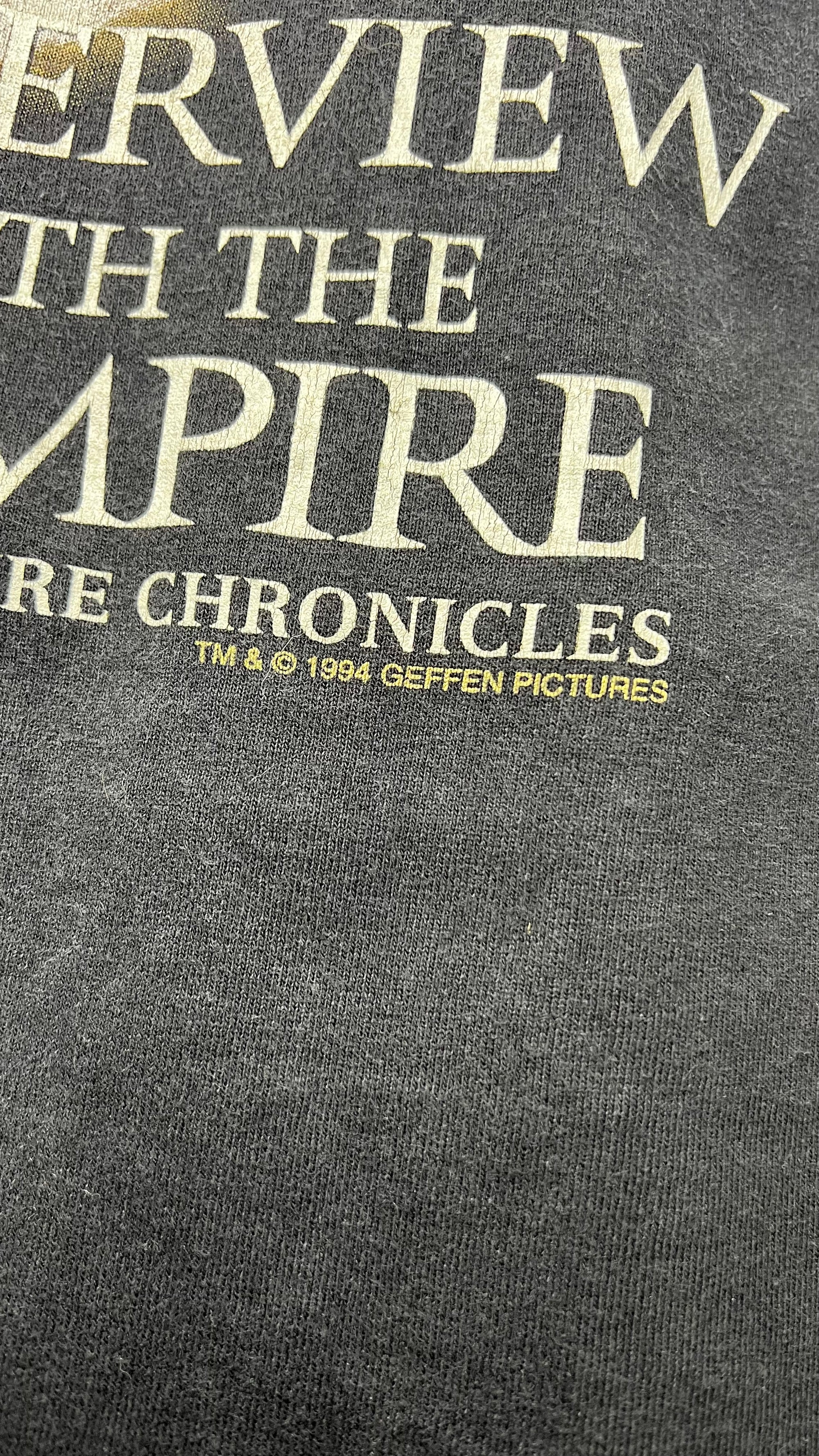 INTERVIEW WITH THE VAMPIRE TEE | TOM CRUISE | THE VAMPIRE CHRONICLES FRONT HIT + “DRINK FROM ME AND LIVE FOREVER” BACK HIT