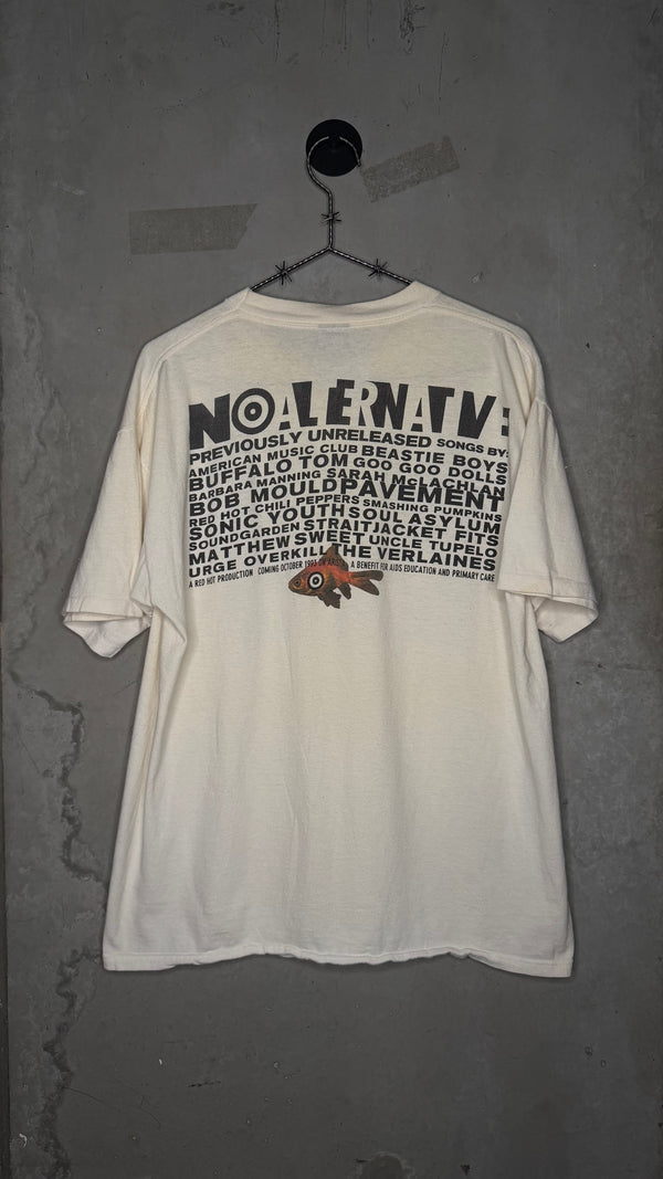 NO ALTERNATIVE 93’ GRUNGE & ALTERNATIVE COMPILATION ALBUM PROMO TEE | NIRVANA • SONIC YOUTH • SMASHING PUMPKINS • SOUNDGARDEN • RHCP • PAVEMENT & MORE