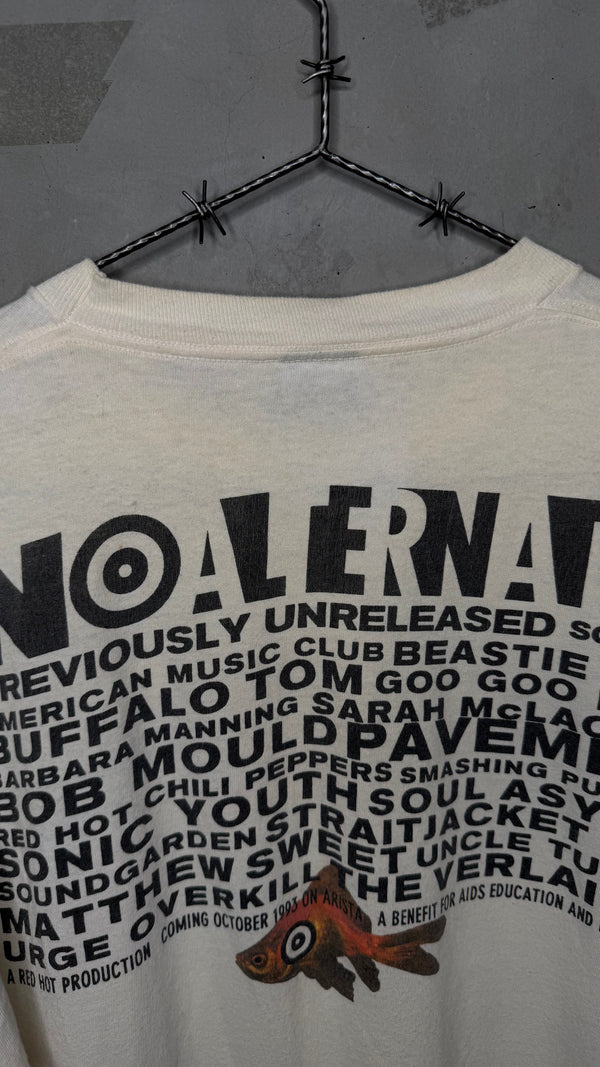 NO ALTERNATIVE 93’ GRUNGE & ALTERNATIVE COMPILATION ALBUM PROMO TEE | NIRVANA • SONIC YOUTH • SMASHING PUMPKINS • SOUNDGARDEN • RHCP • PAVEMENT & MORE