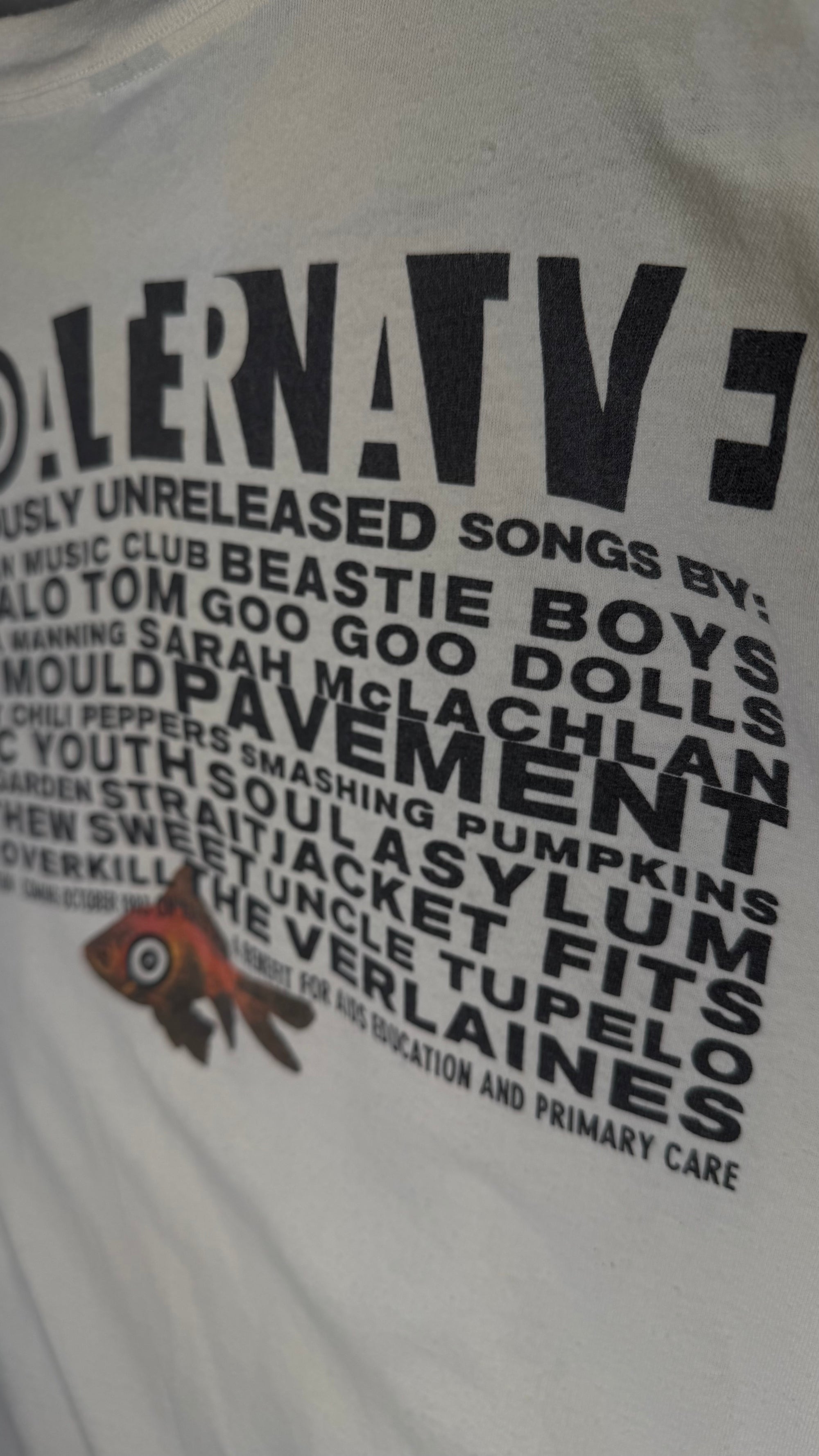 NO ALTERNATIVE 93’ GRUNGE & ALTERNATIVE COMPILATION ALBUM PROMO TEE | NIRVANA • SONIC YOUTH • SMASHING PUMPKINS • SOUNDGARDEN • RHCP • PAVEMENT & MORE