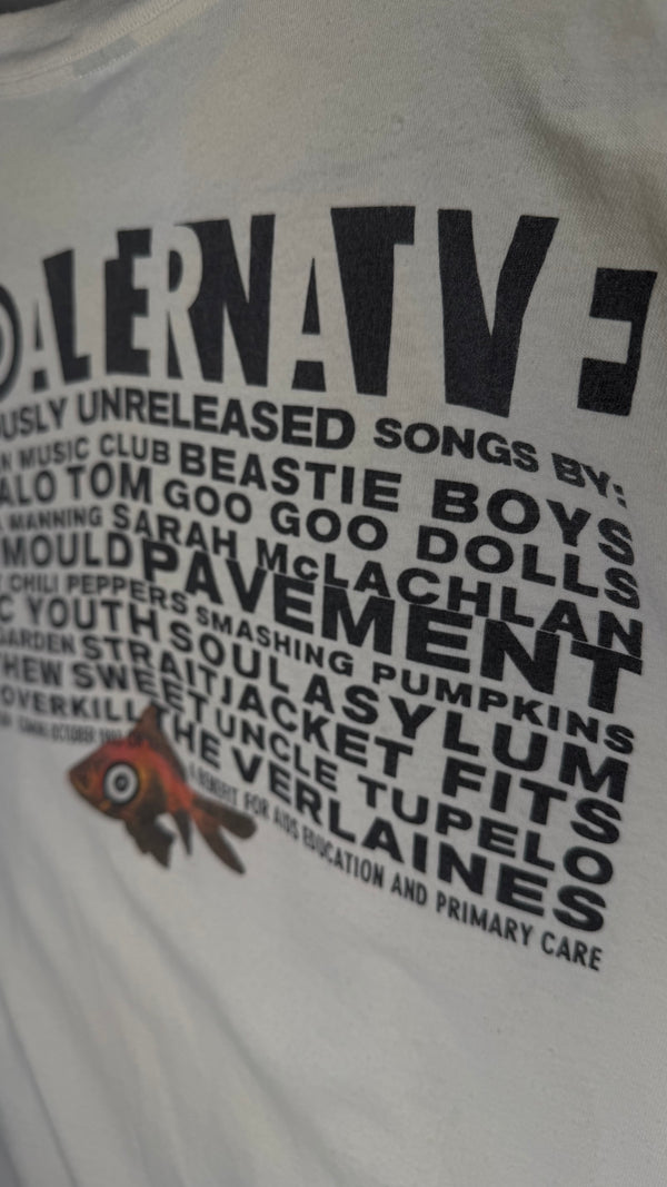 NO ALTERNATIVE 93’ GRUNGE & ALTERNATIVE COMPILATION ALBUM PROMO TEE | NIRVANA • SONIC YOUTH • SMASHING PUMPKINS • SOUNDGARDEN • RHCP • PAVEMENT & MORE