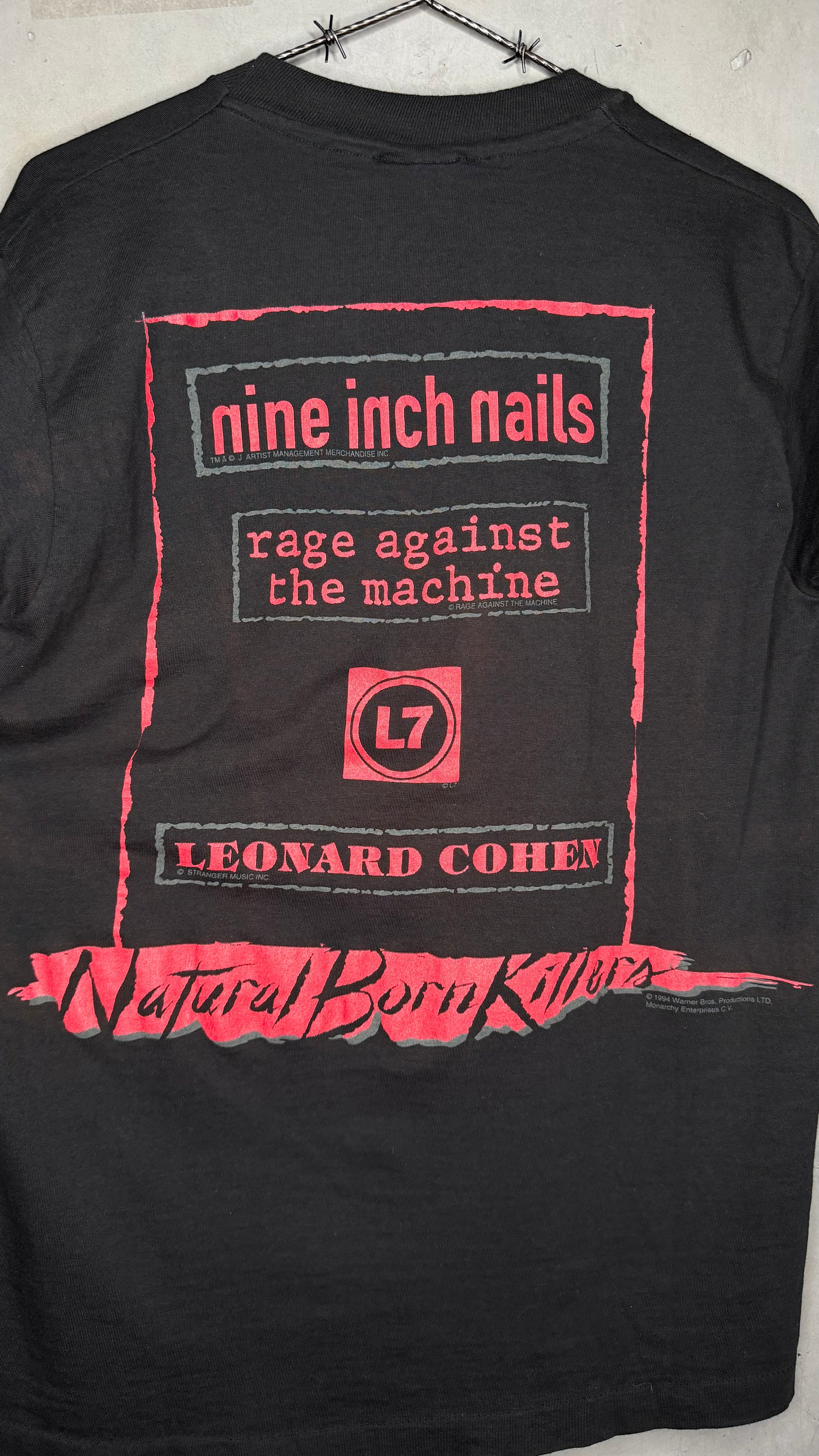 NATURAL BORN KILLERS AMERICAN MANIACS MOVIE TEE | SOUNDTRACK BACKHIT