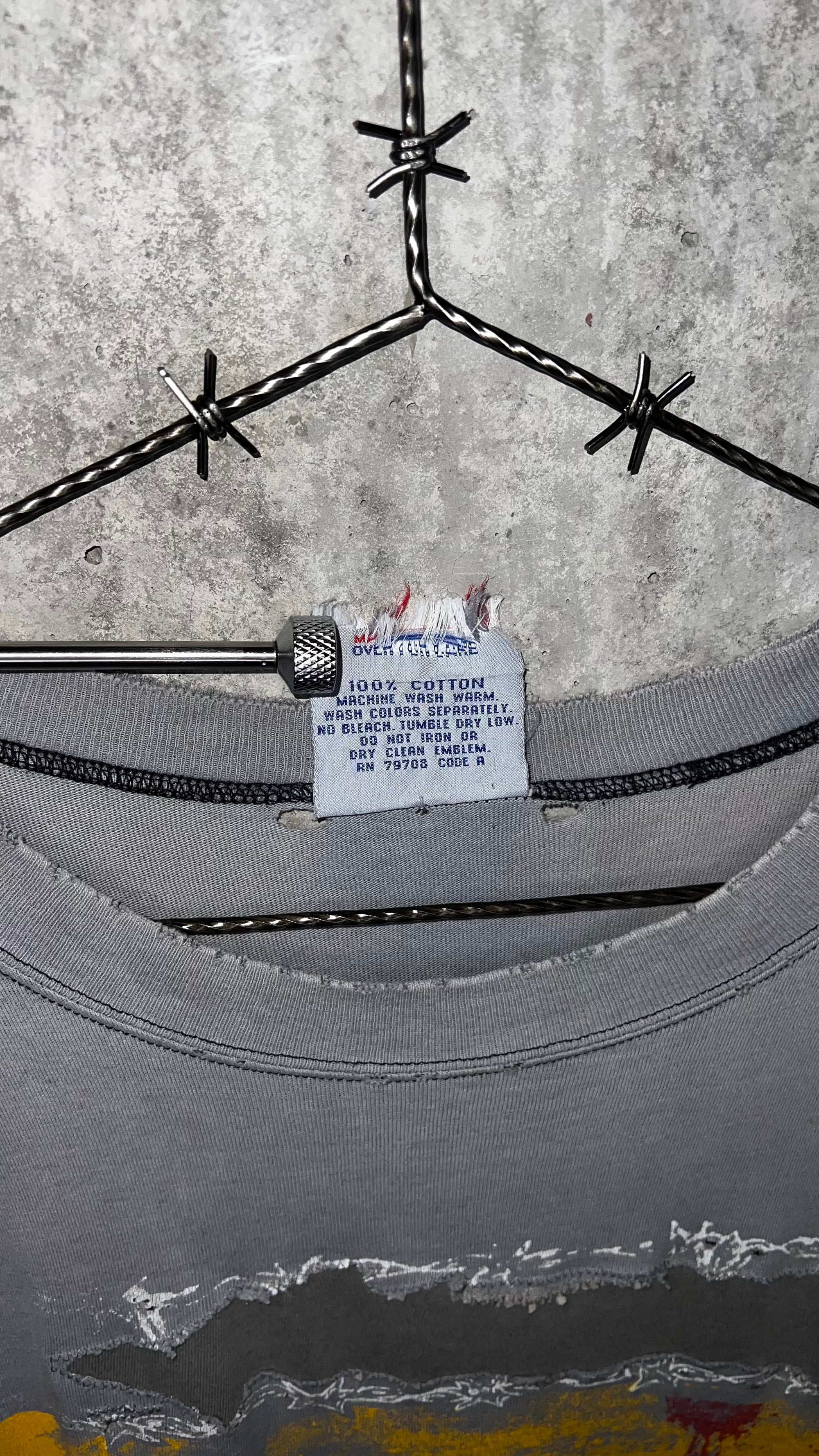 NINE INCH NAILS THE DOWNWARD SPIRAL WORLD TOUR 94’-95’ PARKING LOT TEE | RARE SPIRAL BACK HIT VARIANT | THRASHED FADER