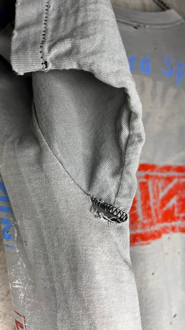 NINE INCH NAILS THE DOWNWARD SPIRAL WORLD TOUR 94’-95’ PARKING LOT TEE | RARE SPIRAL BACK HIT VARIANT | THRASHED FADER