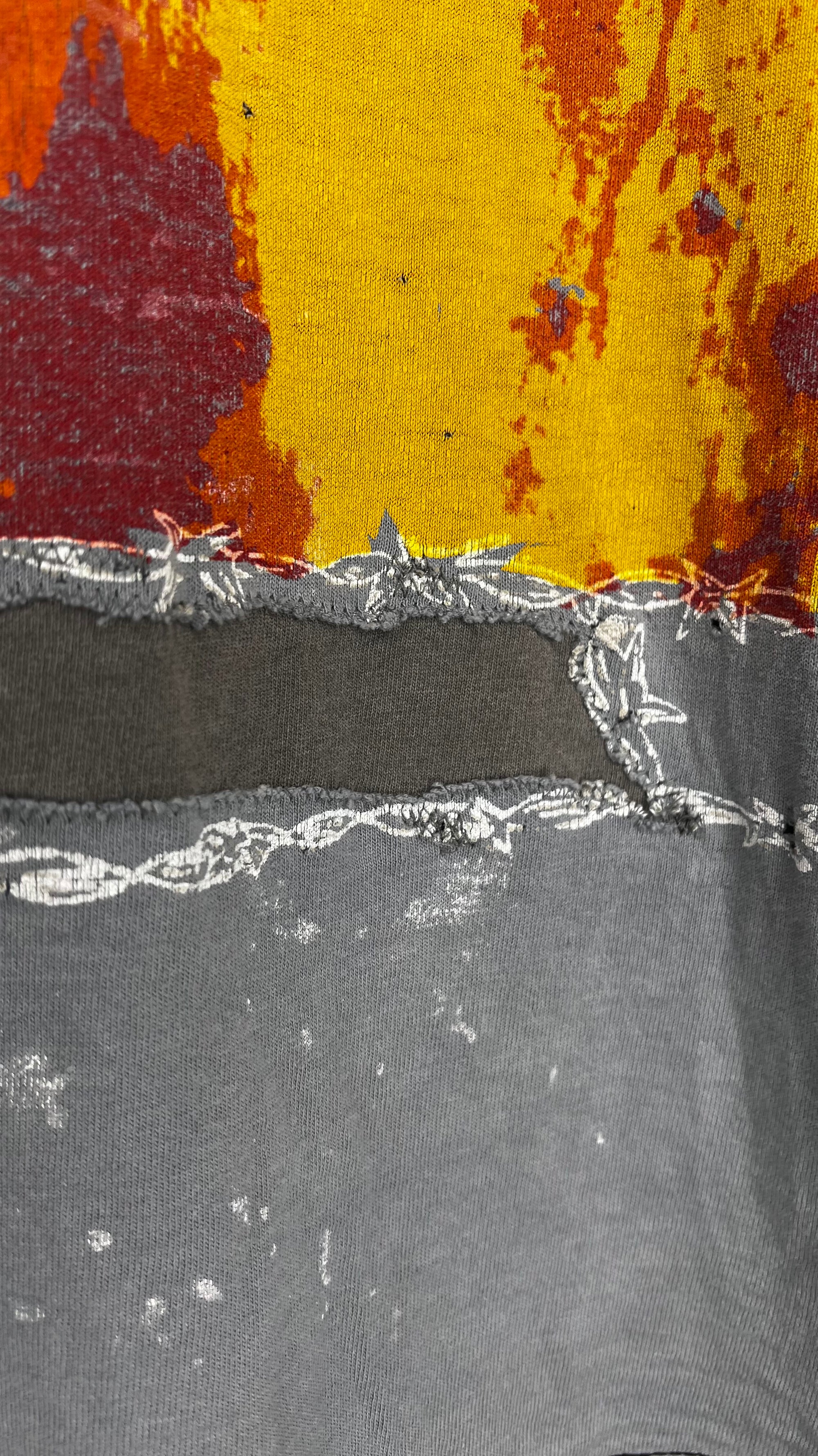 NINE INCH NAILS THE DOWNWARD SPIRAL WORLD TOUR 94’-95’ PARKING LOT TEE | RARE SPIRAL BACK HIT VARIANT | THRASHED FADER