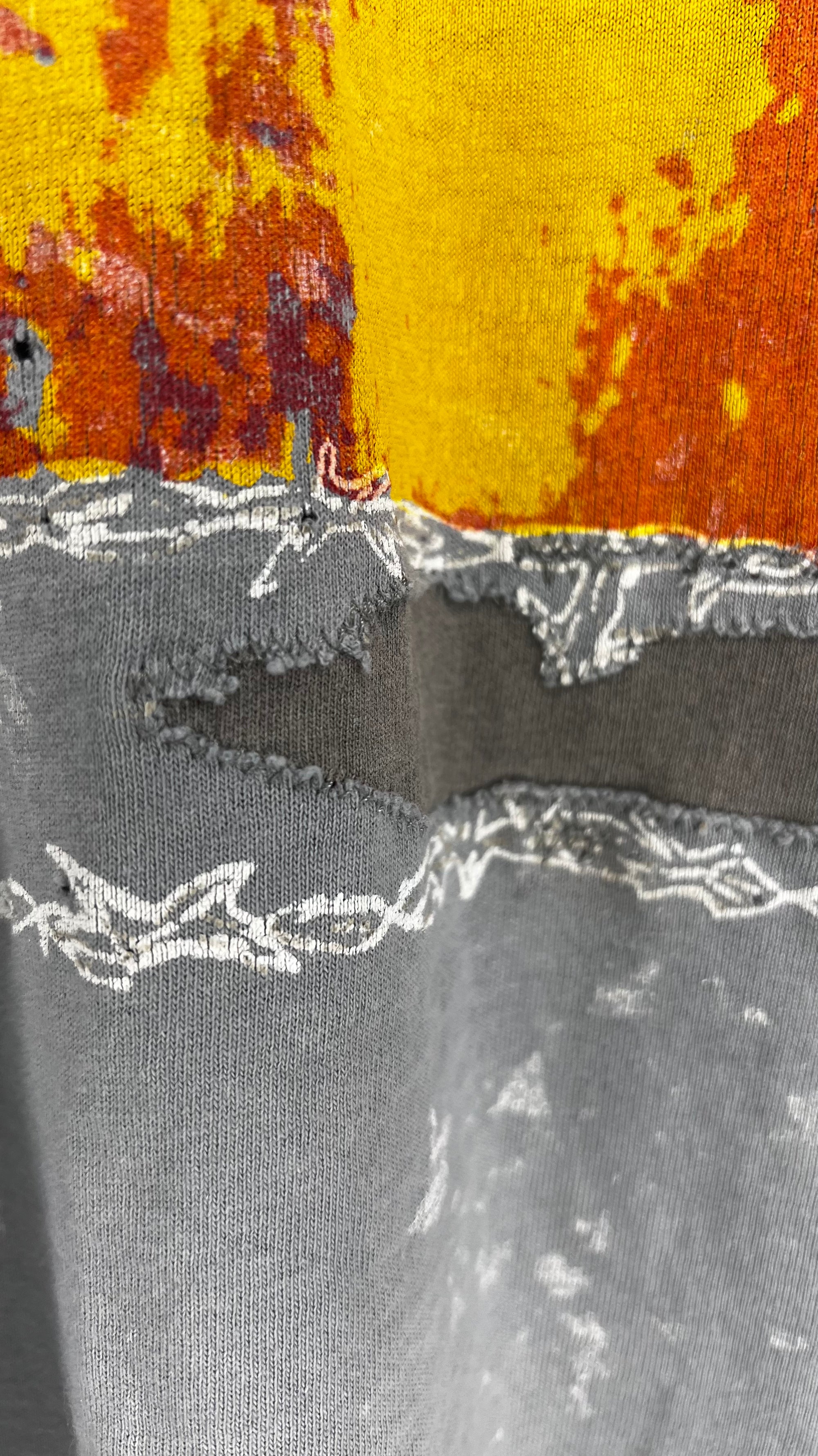 NINE INCH NAILS THE DOWNWARD SPIRAL WORLD TOUR 94’-95’ PARKING LOT TEE | RARE SPIRAL BACK HIT VARIANT | THRASHED FADER