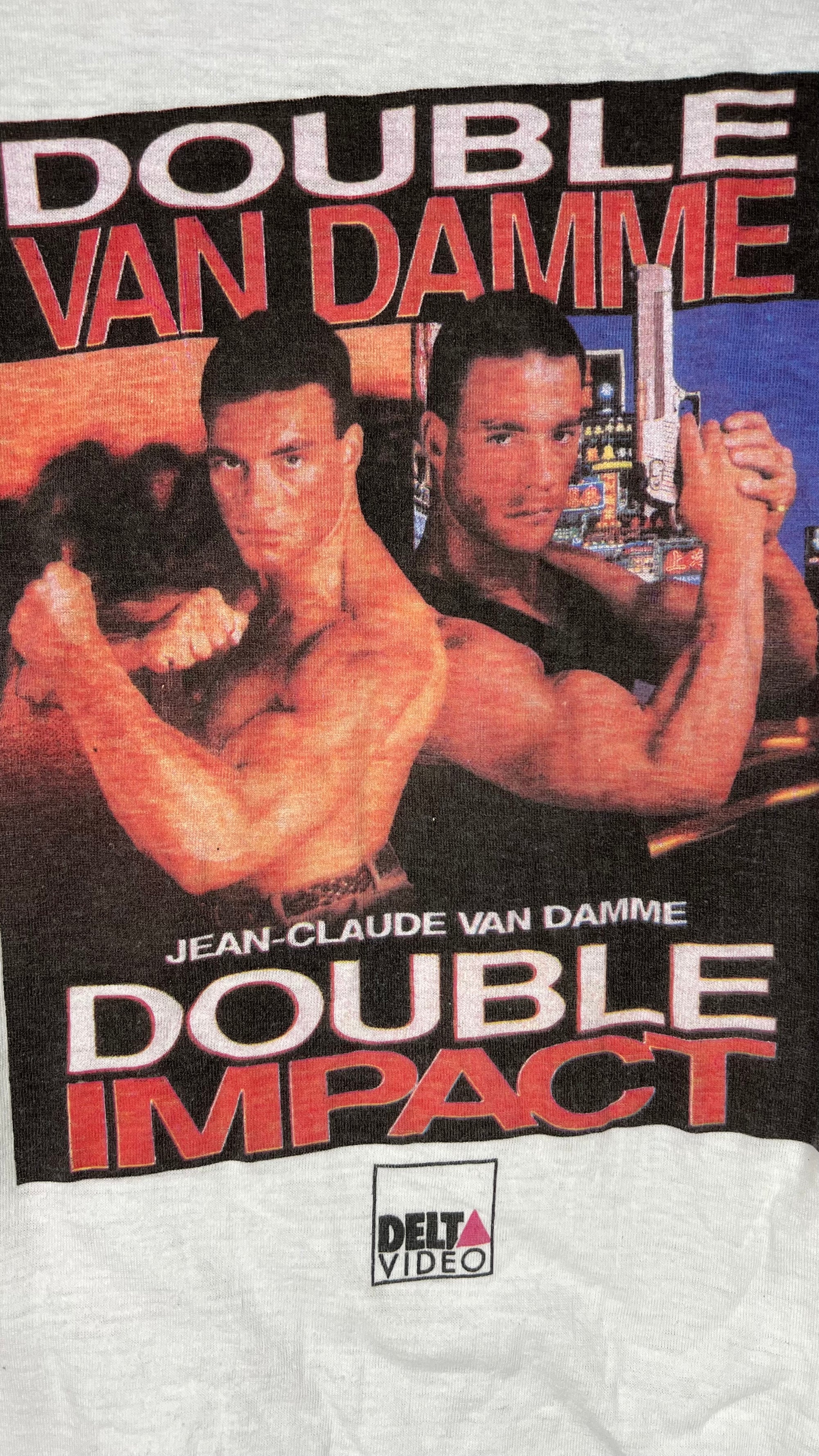 DOUBLE IMPACT MOVIE PROMO TEE | JEAN-CLAUDE VAN DAMME