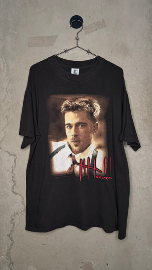 SEVEN MOVIE PROMO TEE | BRAD PITT | DAVID FINCHER | ‘7 DEADLY SINS’ BACK HIT